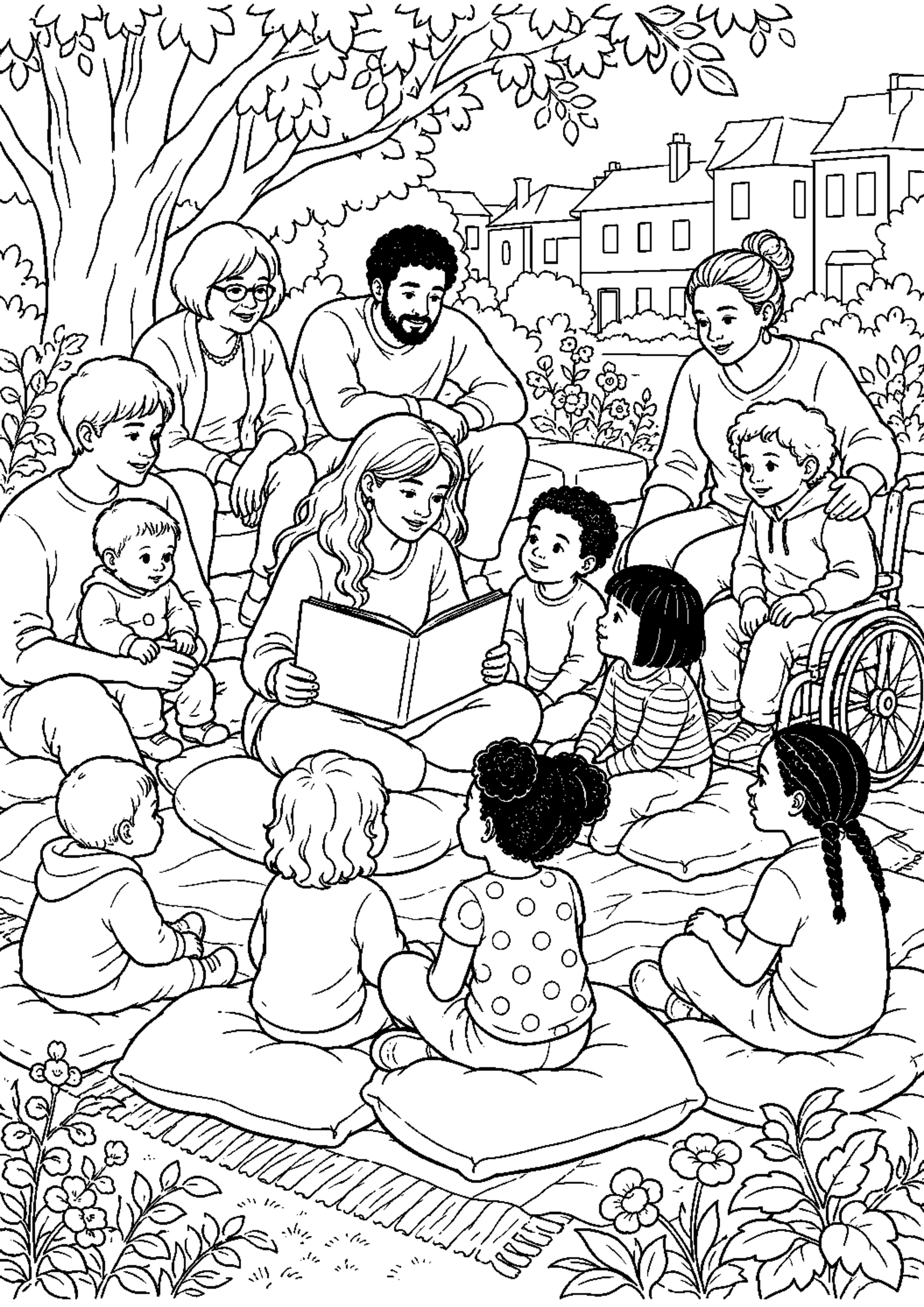 Coloriage Fête des voisins à imprimer – dessin n°8