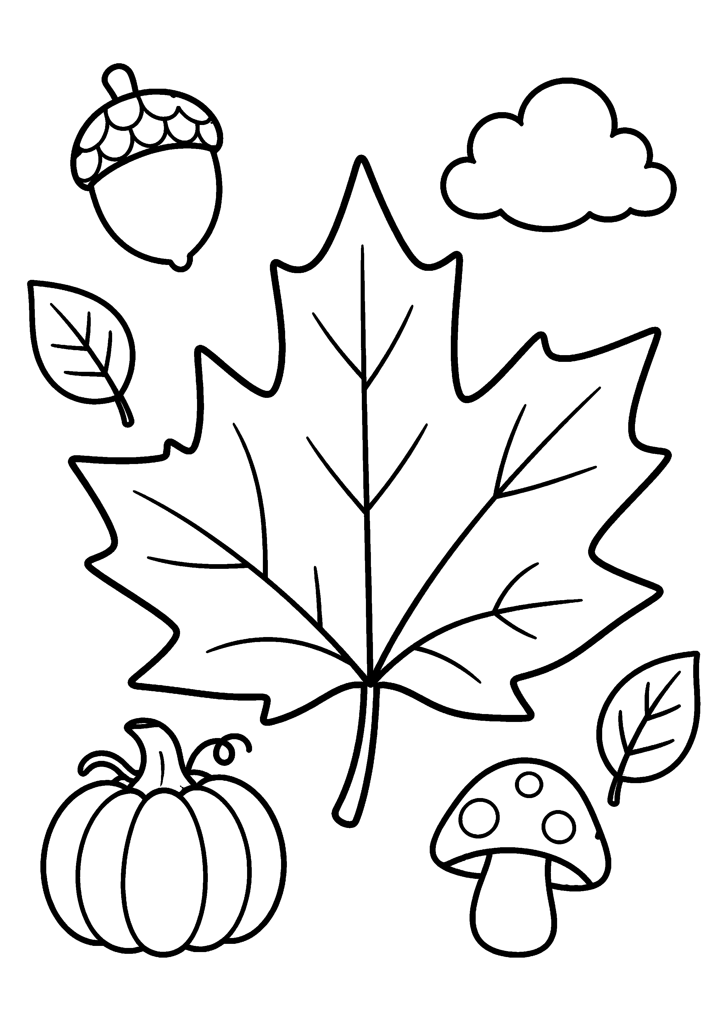 Coloriage Feuille d'automne à imprimer – dessin n°4