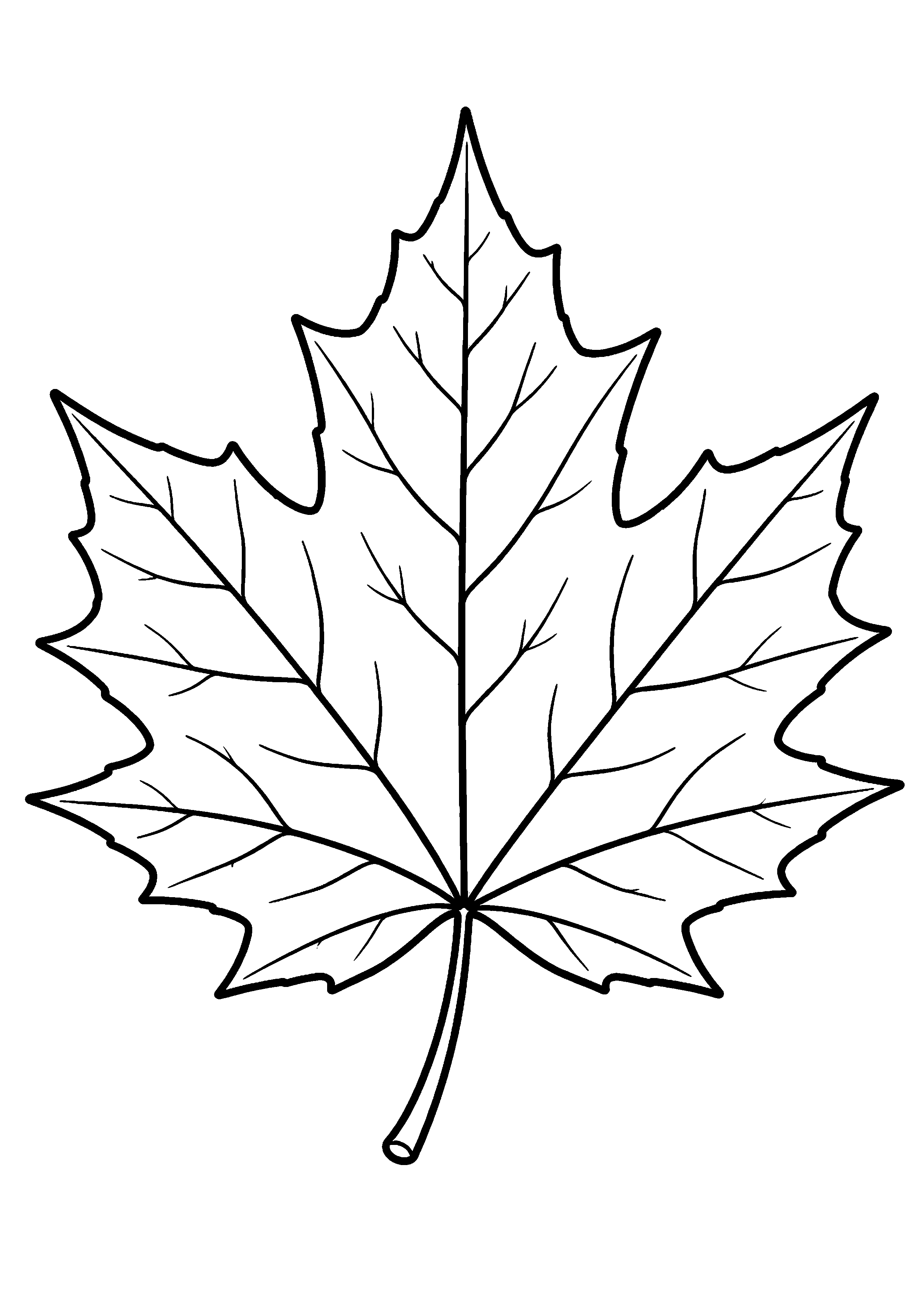 Coloriage Feuille d'automne à imprimer – dessin n°8