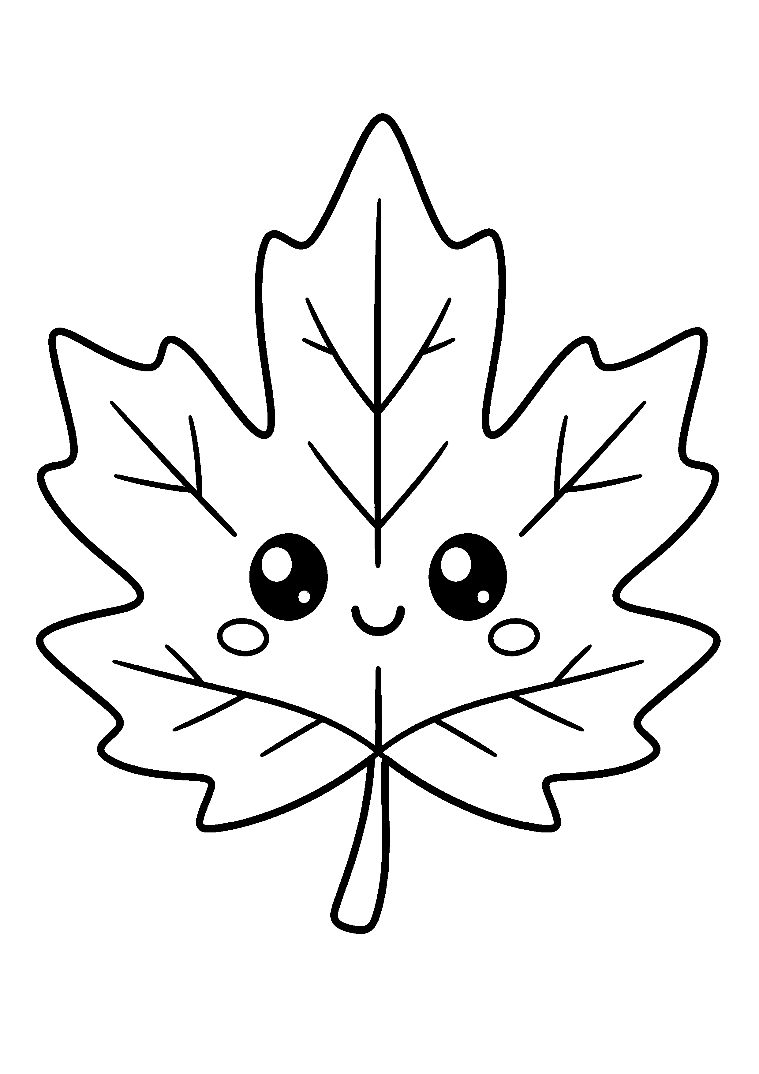 Coloriage Feuille d'automne à imprimer – dessin n°11