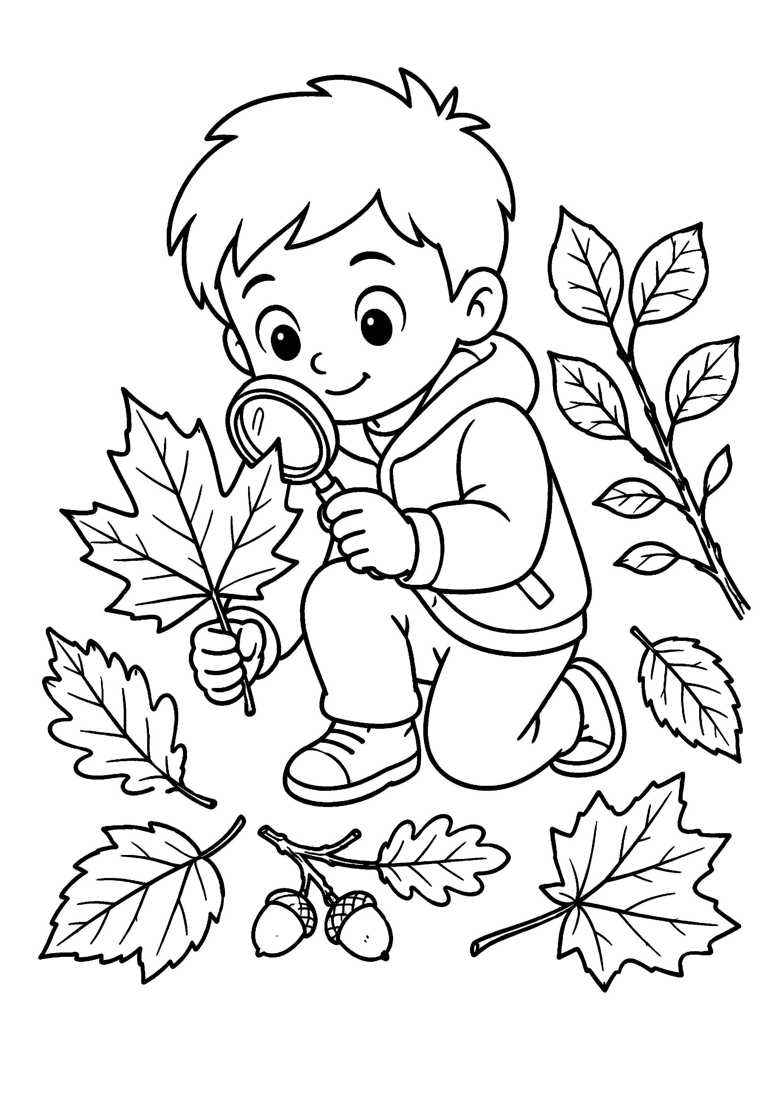 Coloriage Feuille d'automne à imprimer – dessin n°12