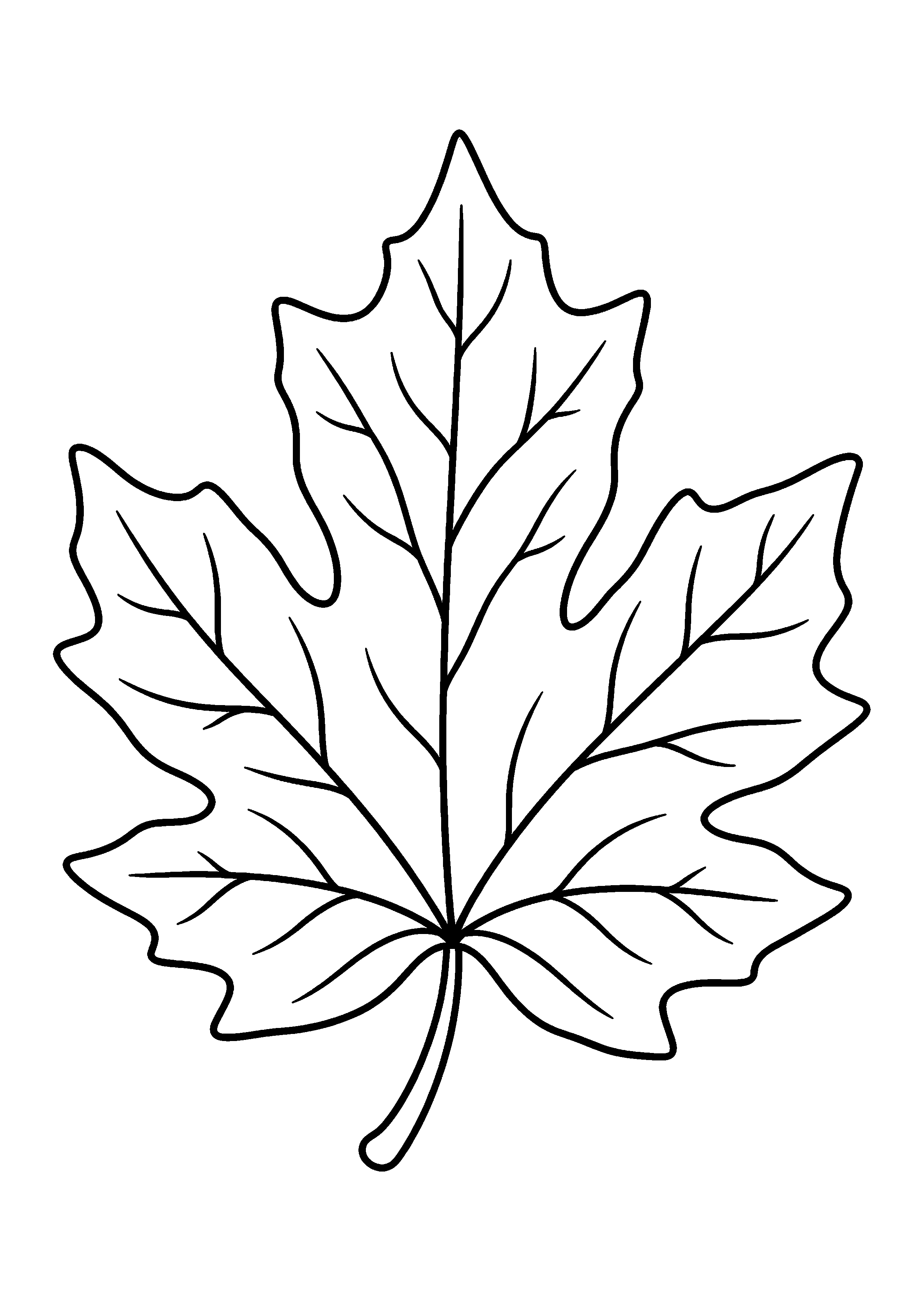 Coloriage Feuille d'automne à imprimer – dessin n°13