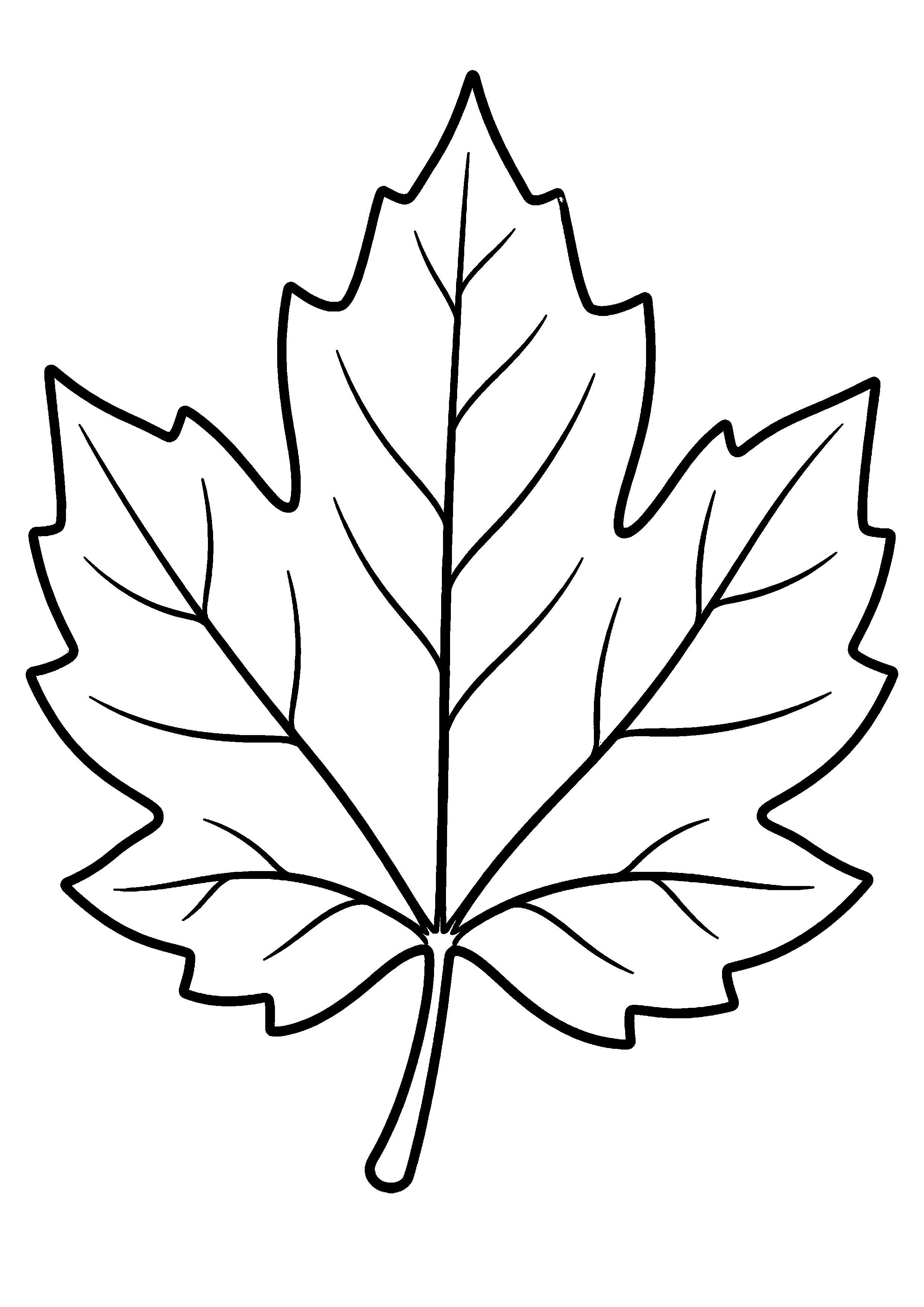 Coloriage Feuille d'automne à imprimer – dessin n°14