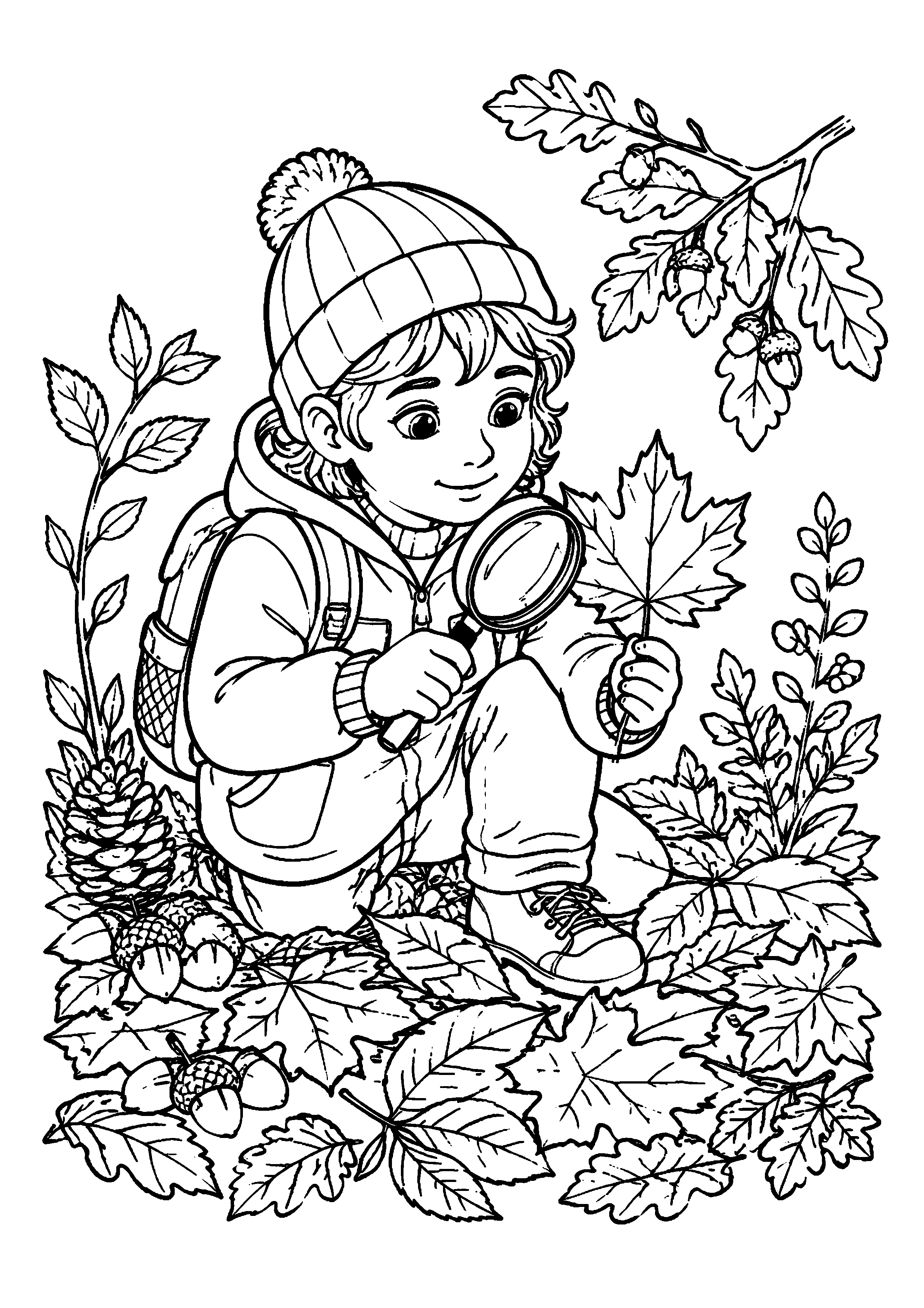 Coloriage Feuille d'automne à imprimer – dessin n°16