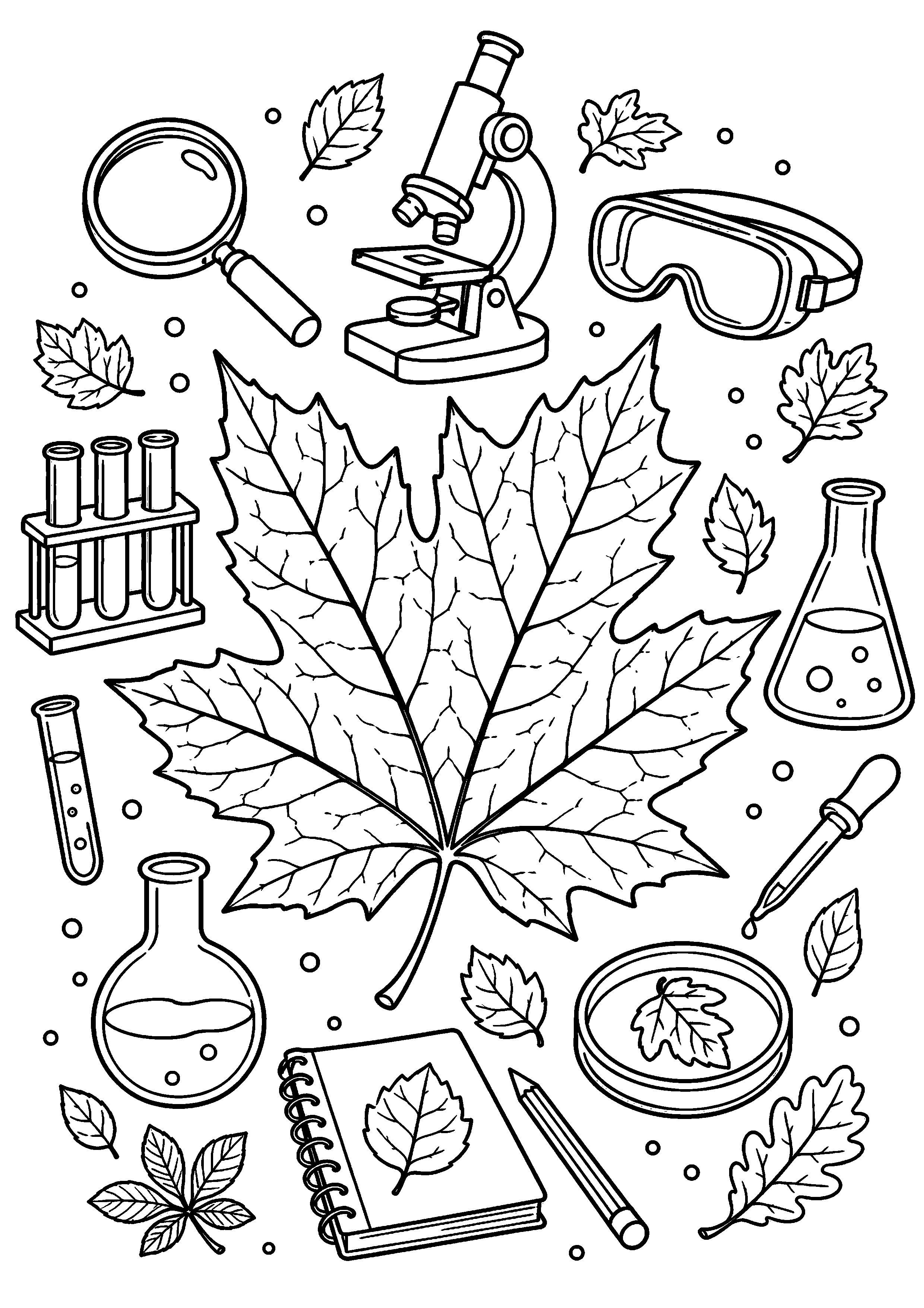 Coloriage Feuille d'automne à imprimer – dessin n°17