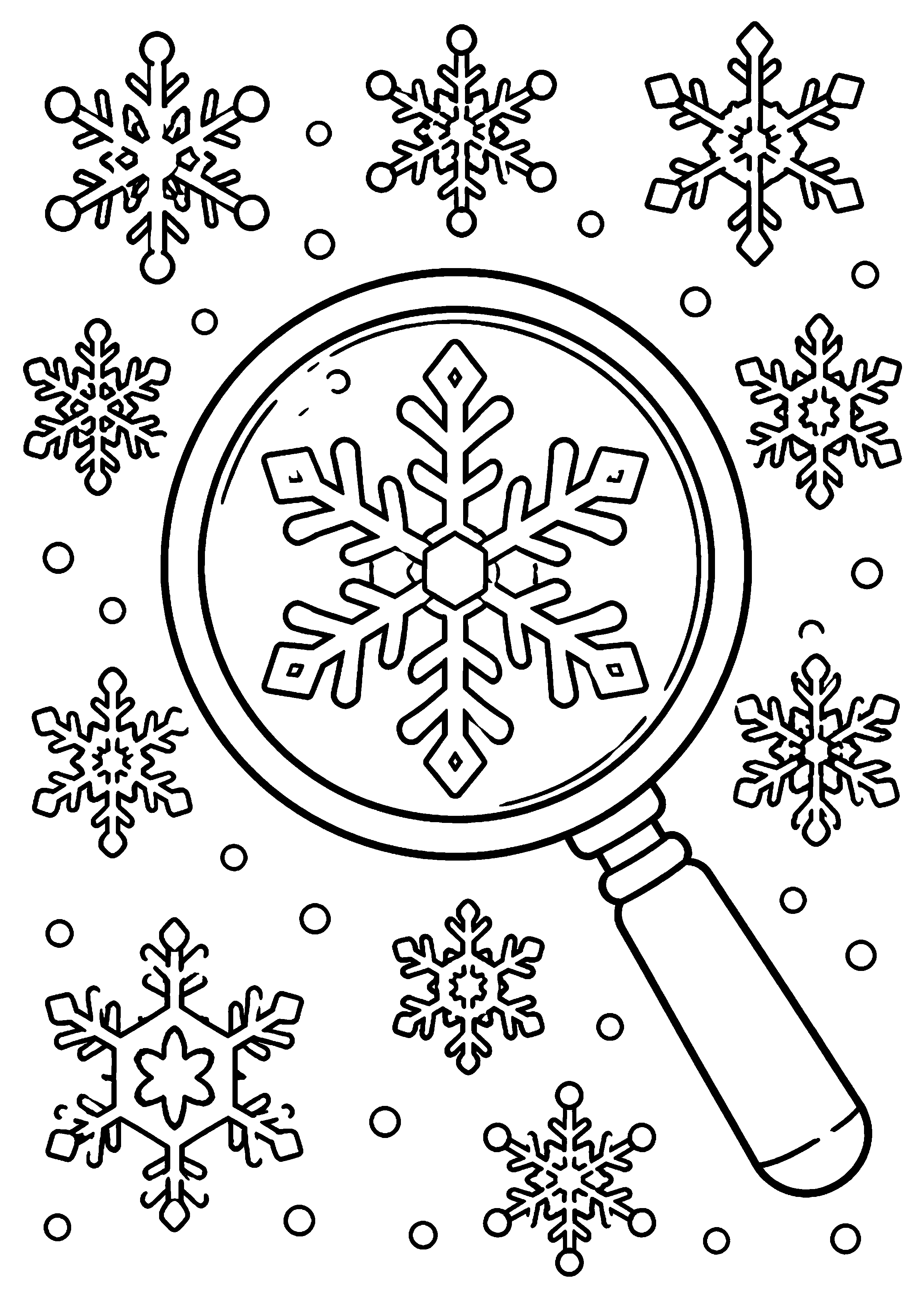 Coloriage Flocon de neige à imprimer – dessin n°12