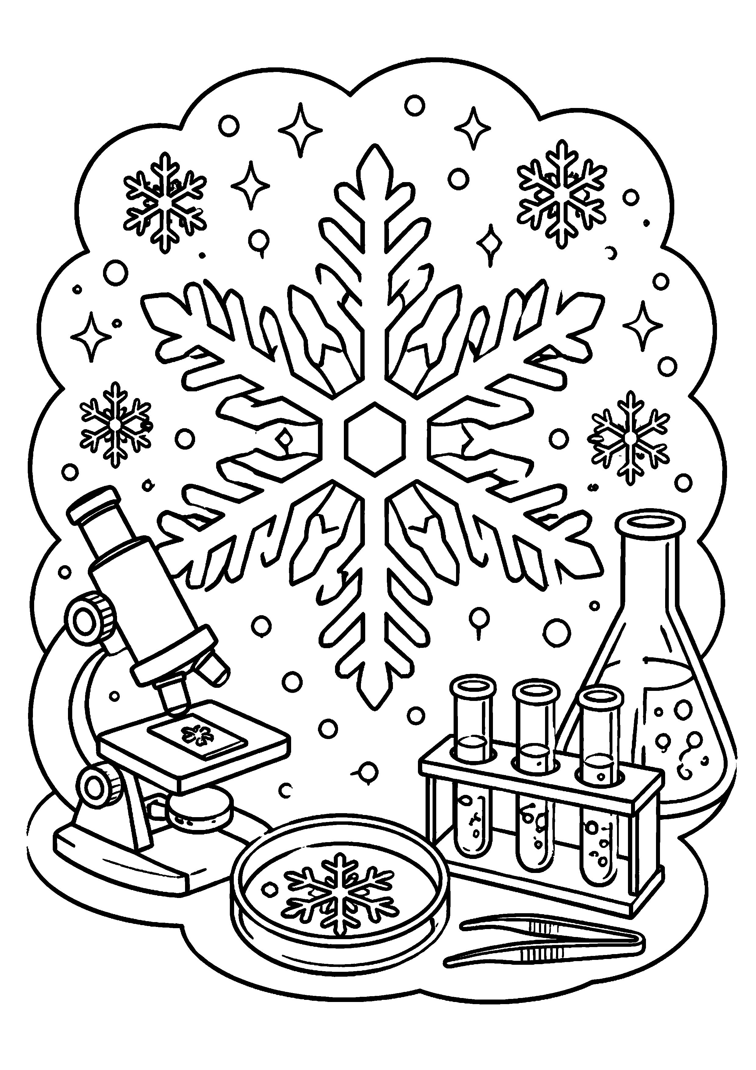 Coloriage Flocon de neige à imprimer – dessin n°17