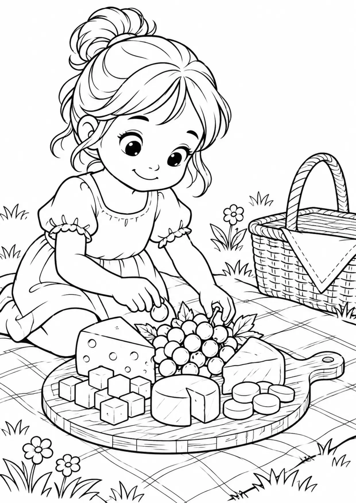 Coloriage Fromage : planche