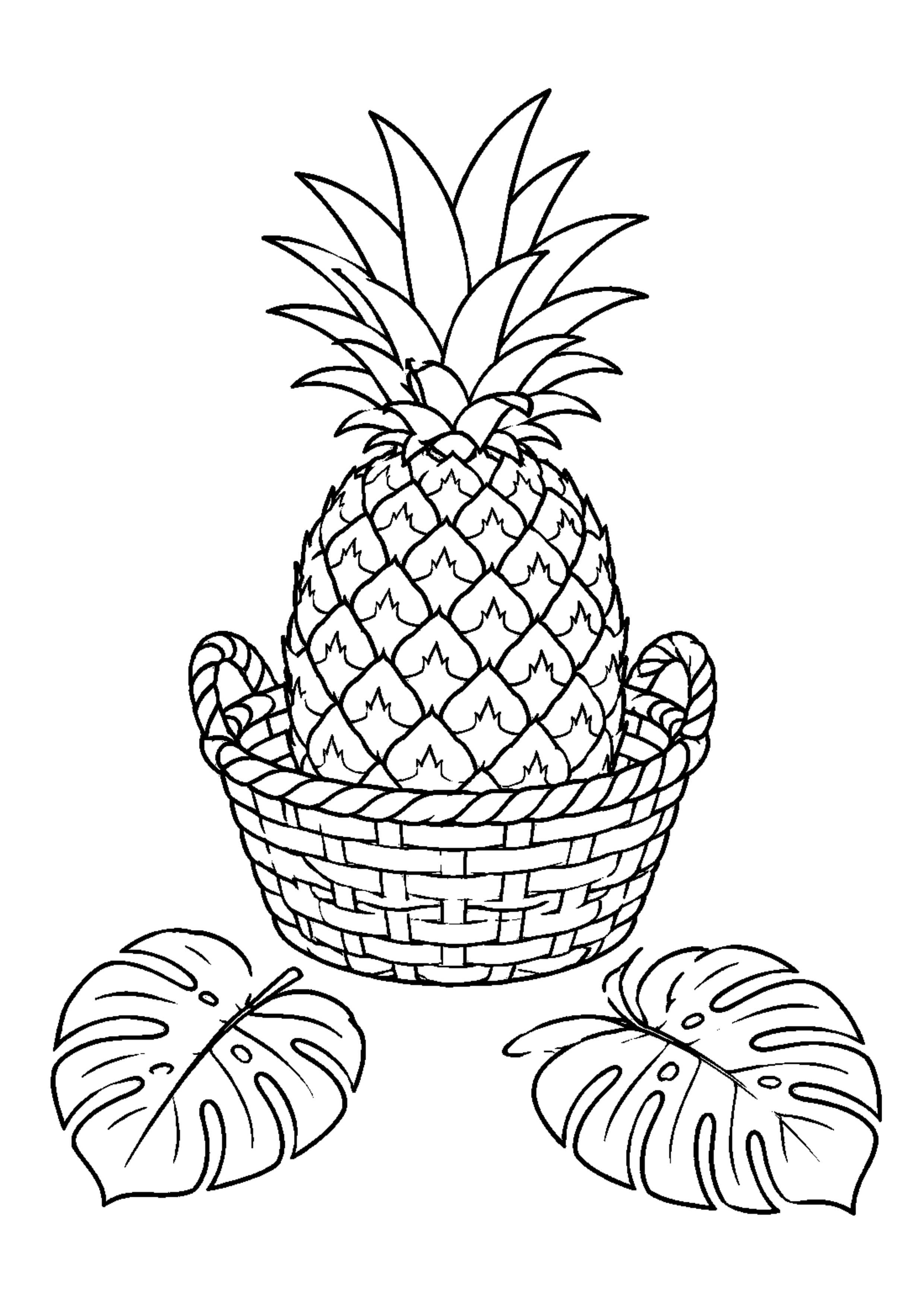 Coloriage Fruits exotiques à imprimer – dessin 2
