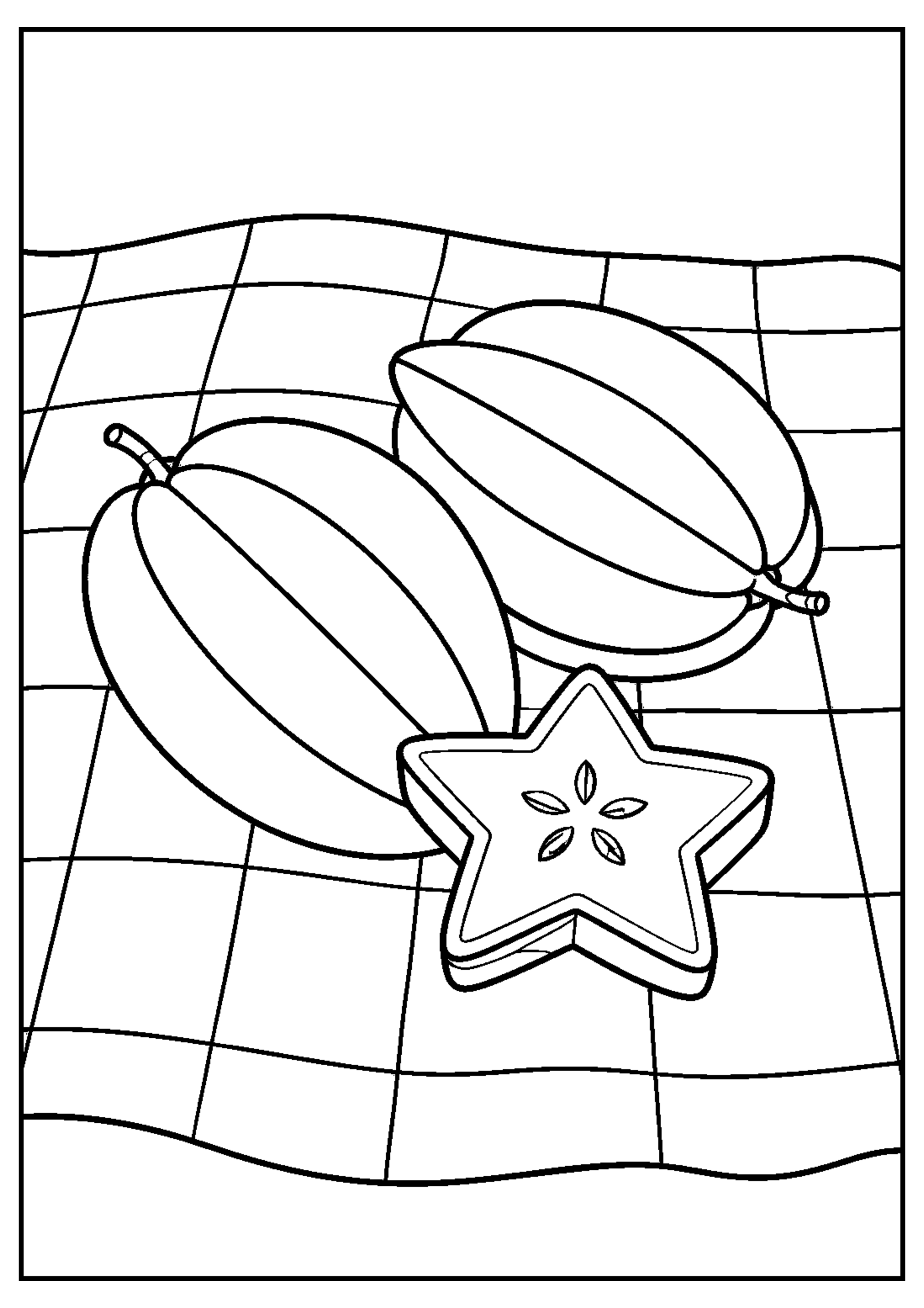 Coloriage Fruits exotiques à imprimer – dessin 4