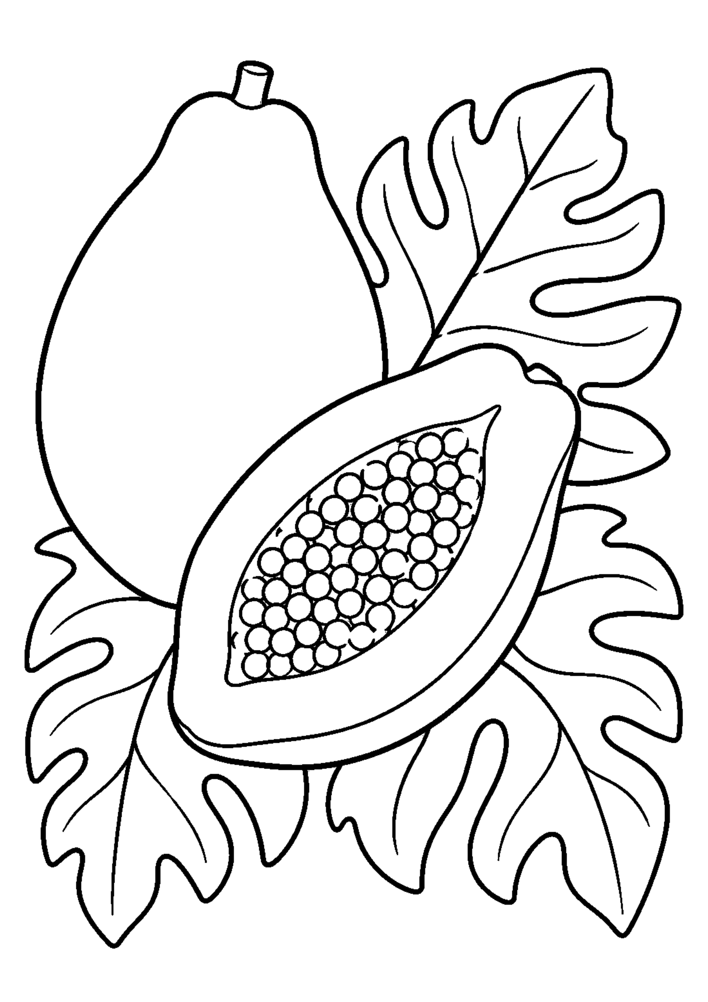 Coloriage Fruits exotiques à imprimer – dessin n°9