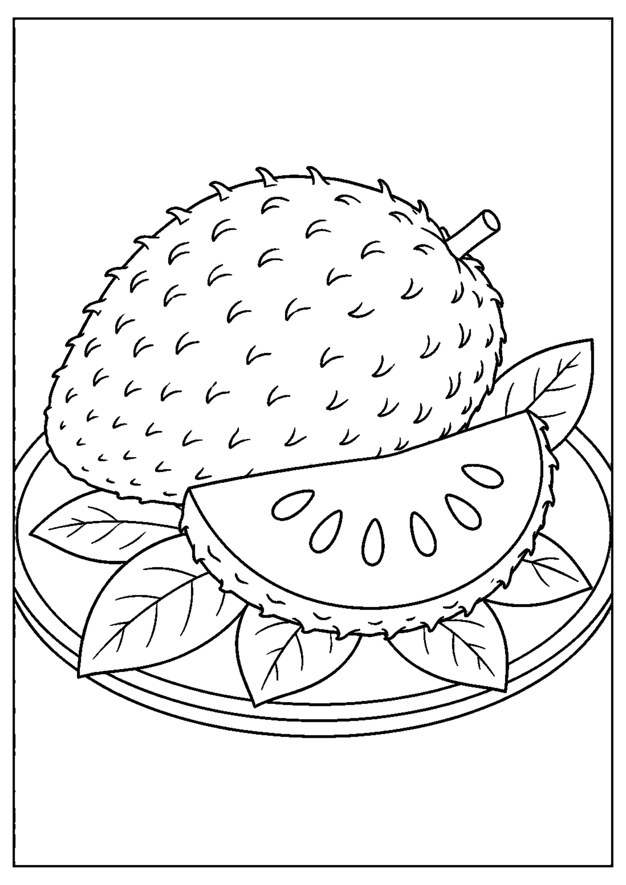 Coloriage Fruits exotiques à imprimer – dessin n°11