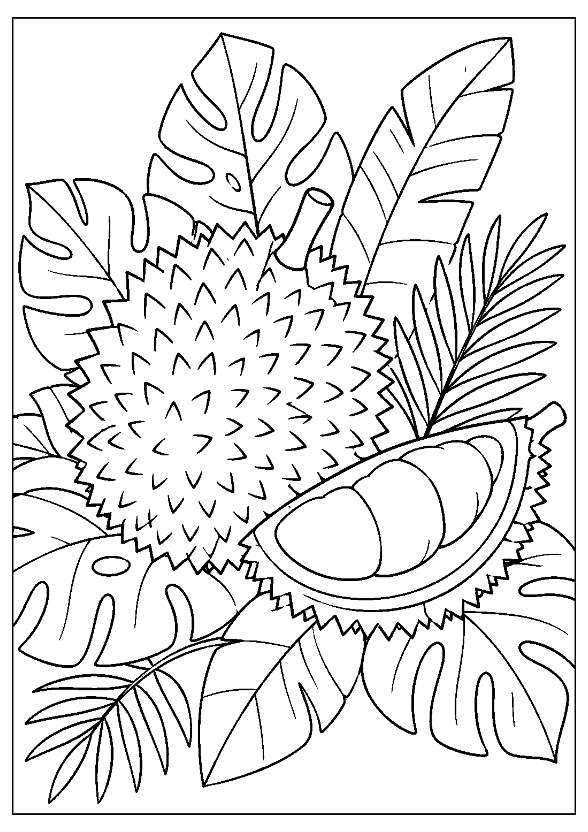 Coloriage Fruits exotiques à imprimer – dessin n°13