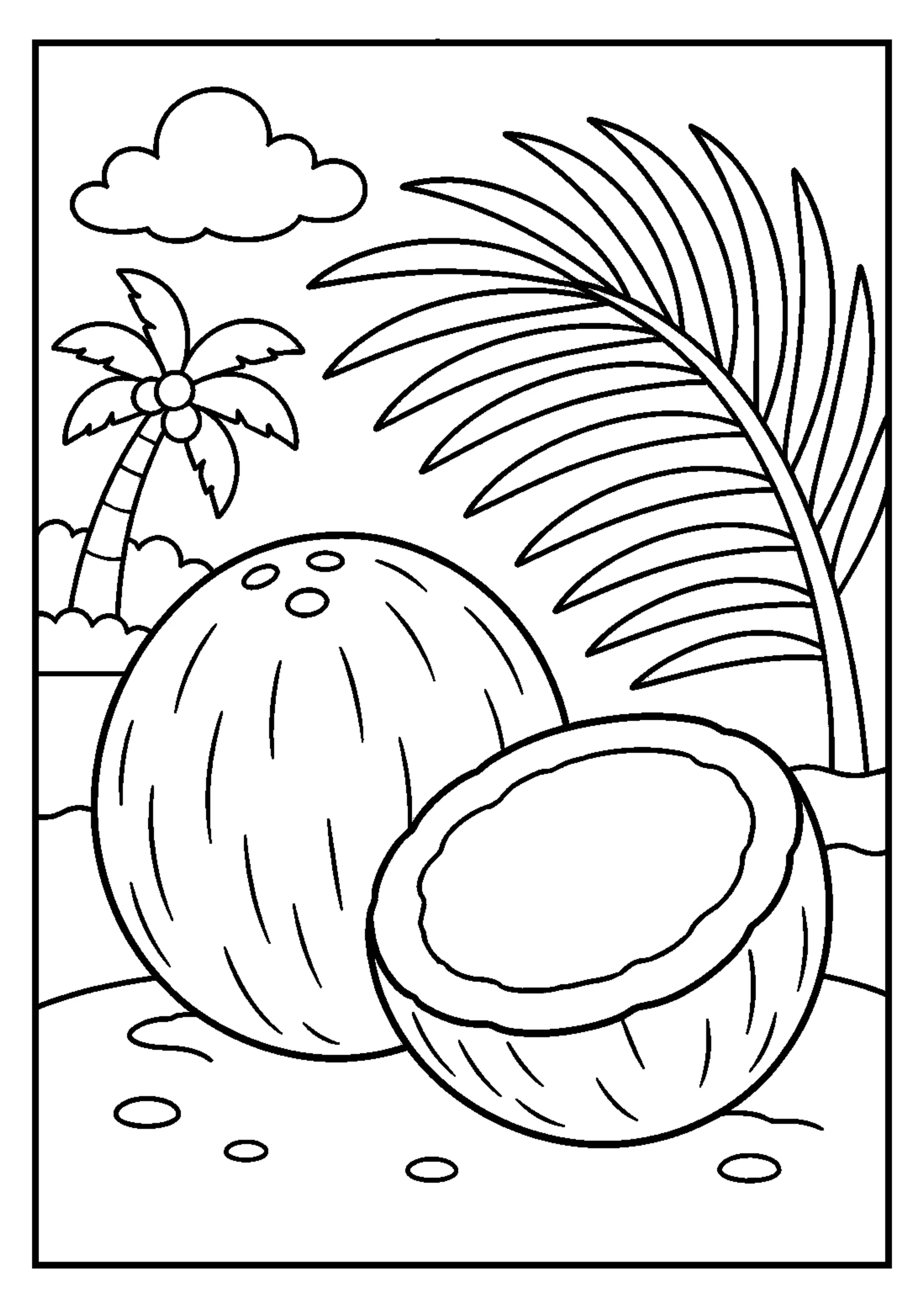 Coloriage Fruits exotiques à imprimer – dessin n°14