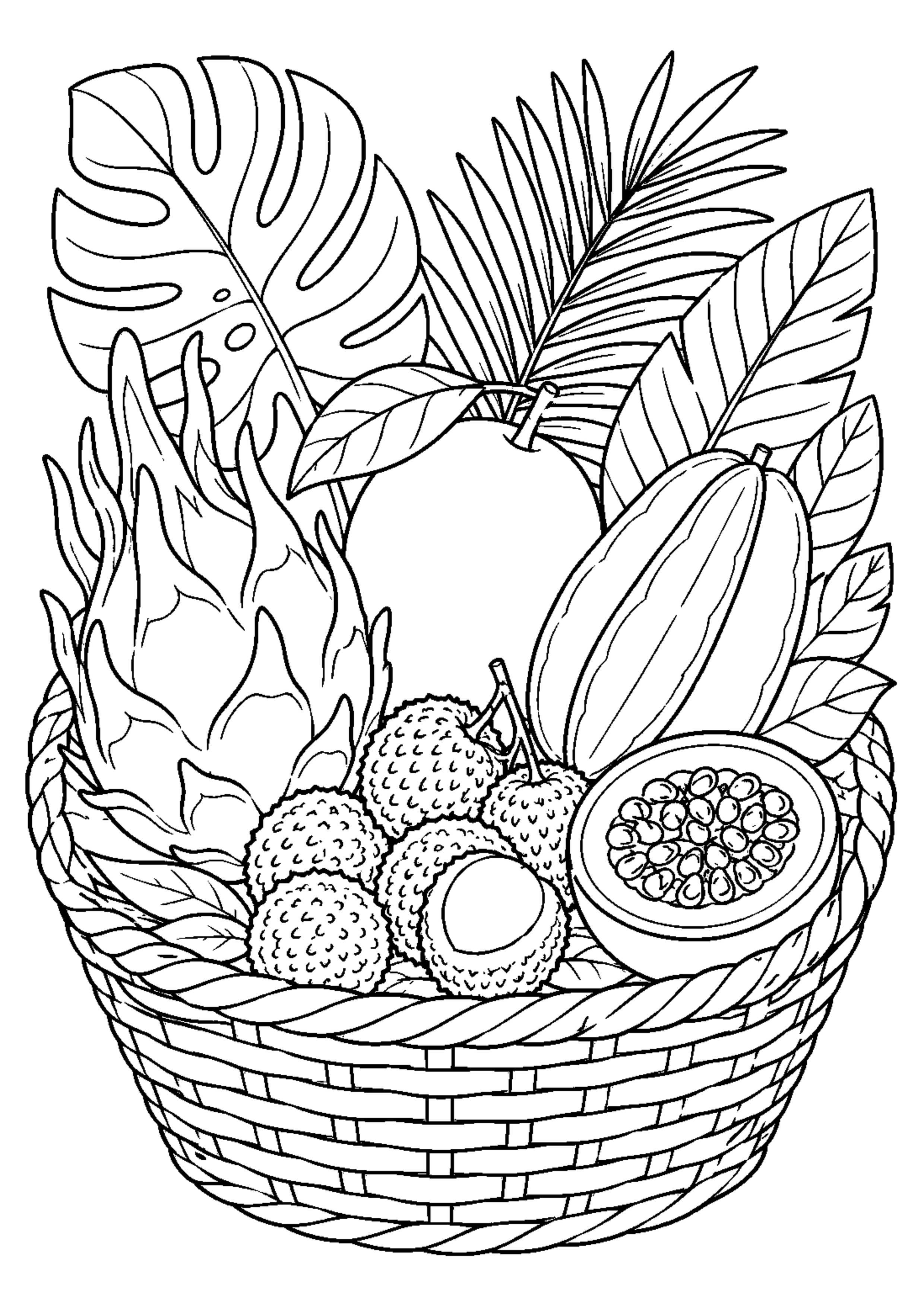 Coloriage Fruits exotiques à imprimer – dessin n°20