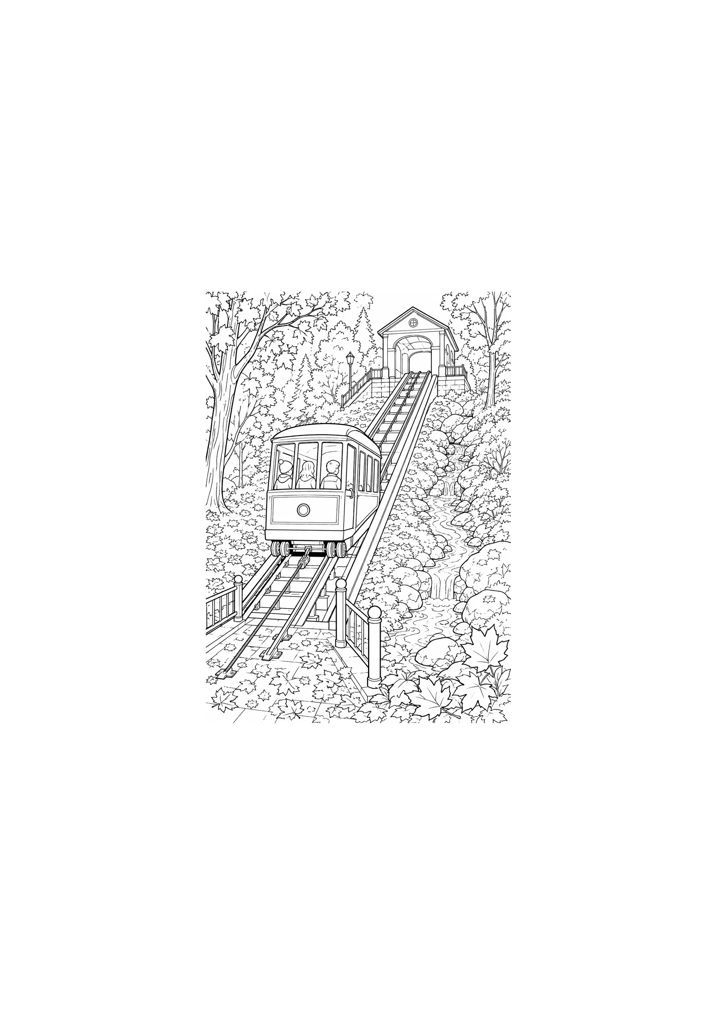Coloriage Funiculaire à imprimer – dessin n°14