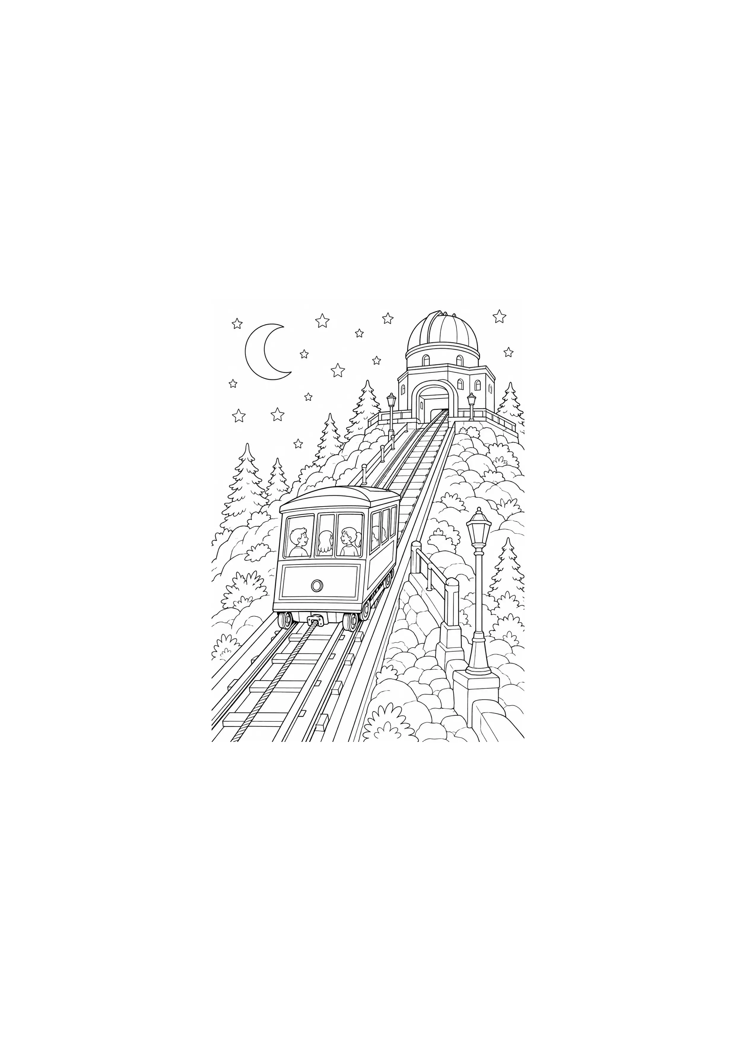 Coloriage Funiculaire à imprimer – dessin n°15
