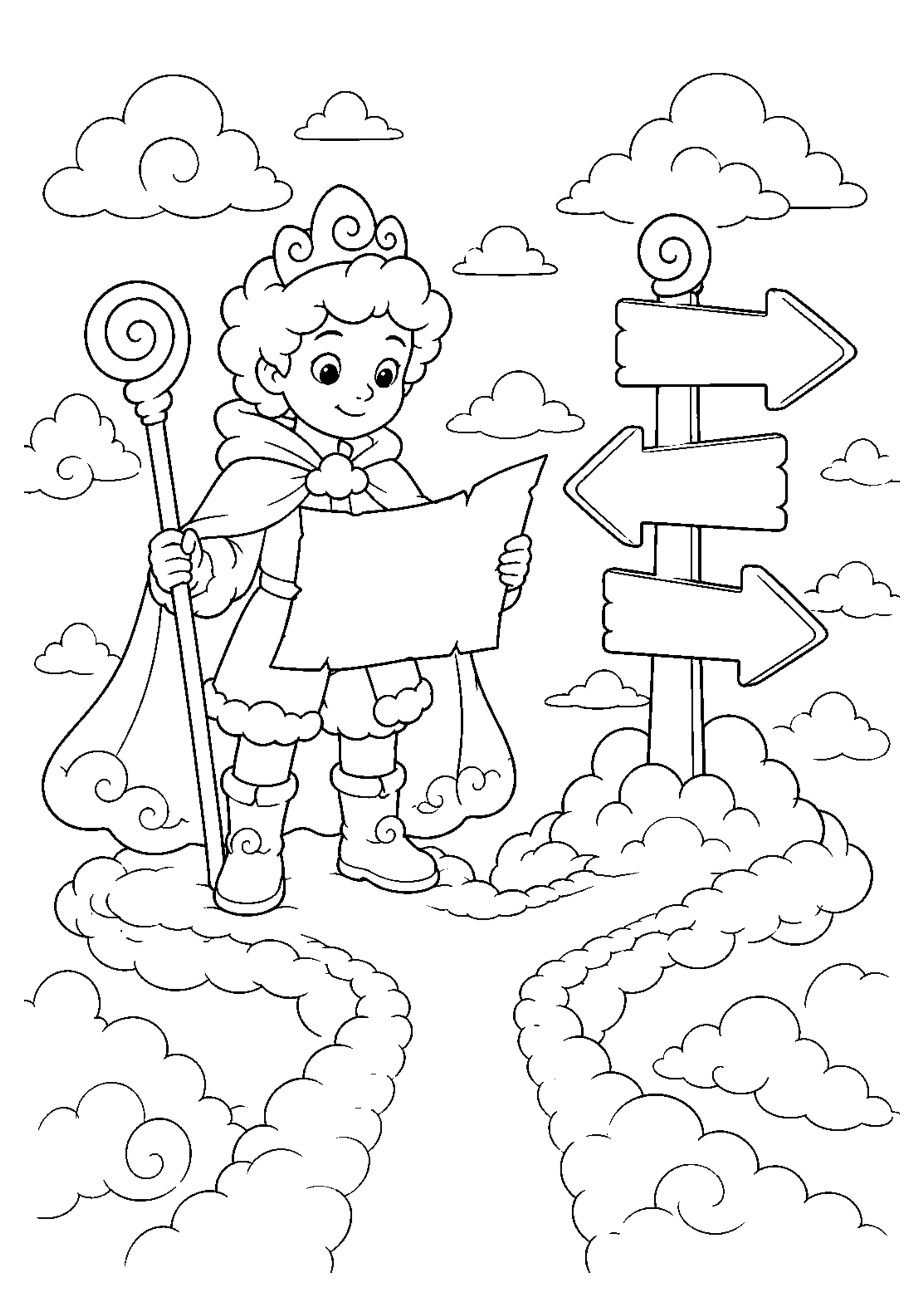 Coloriage Gardien des nuages à imprimer – dessin n°9