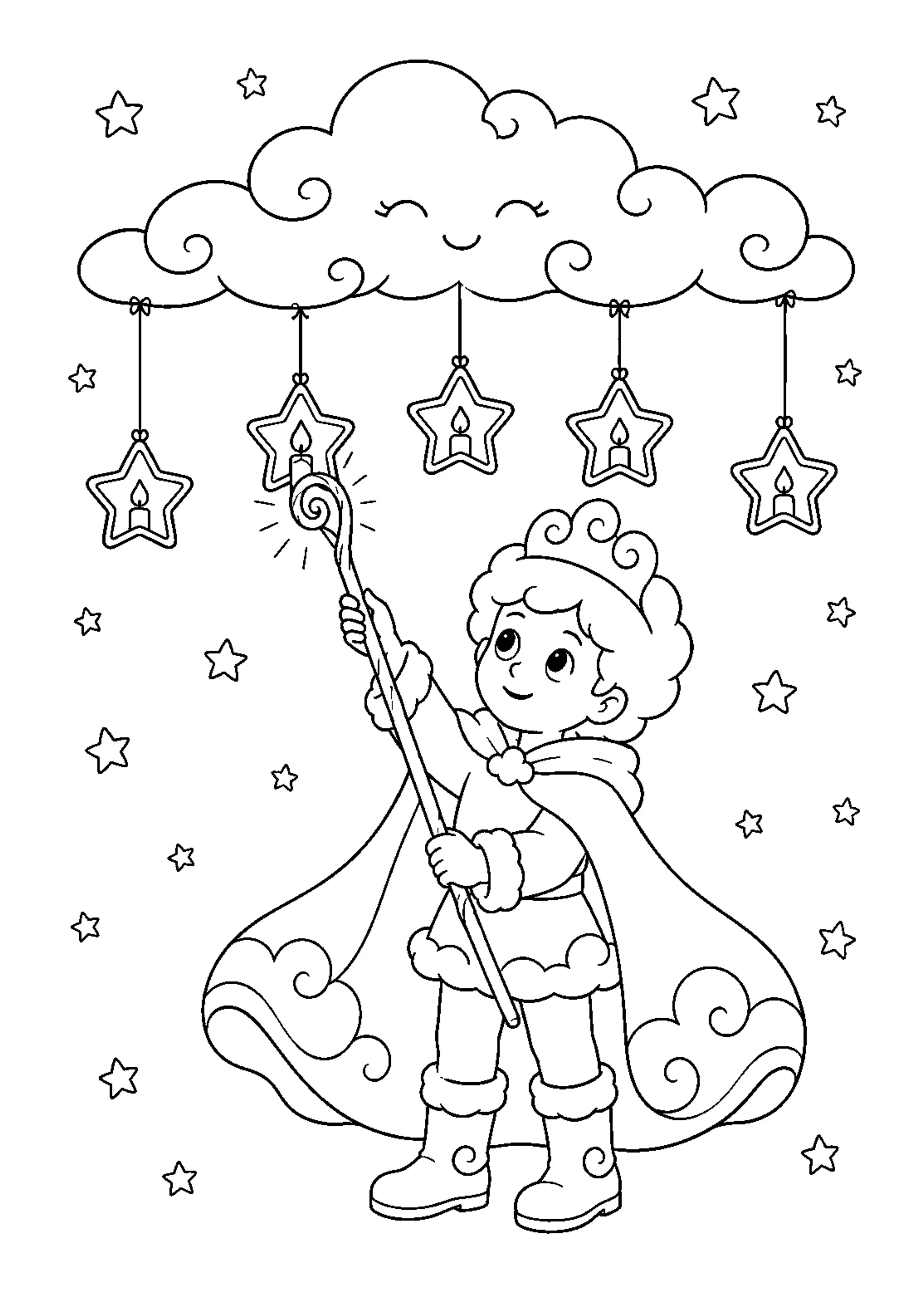 Coloriage Gardien des nuages à imprimer – dessin n°11