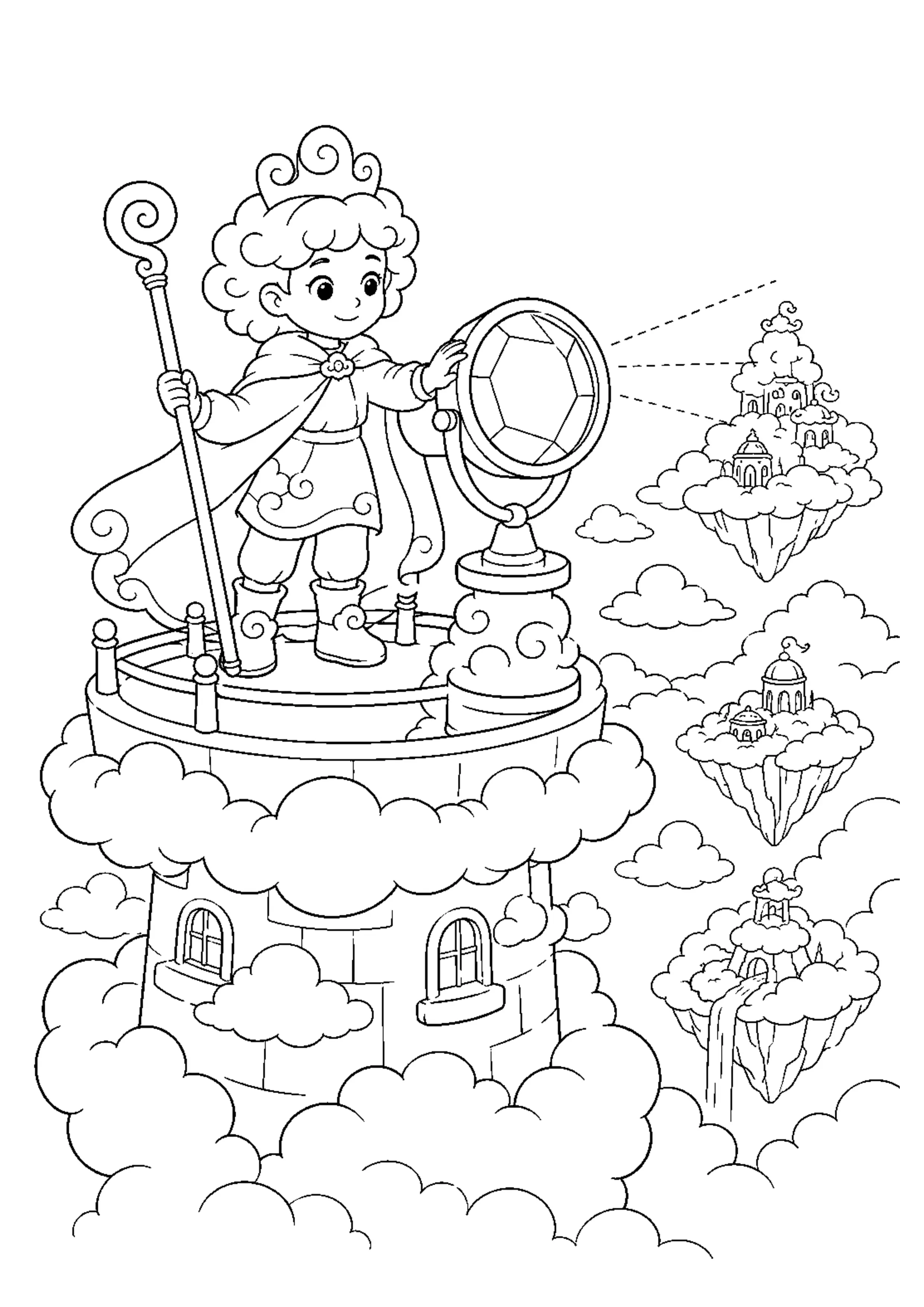 Coloriage Gardien des nuages à imprimer – dessin n°13