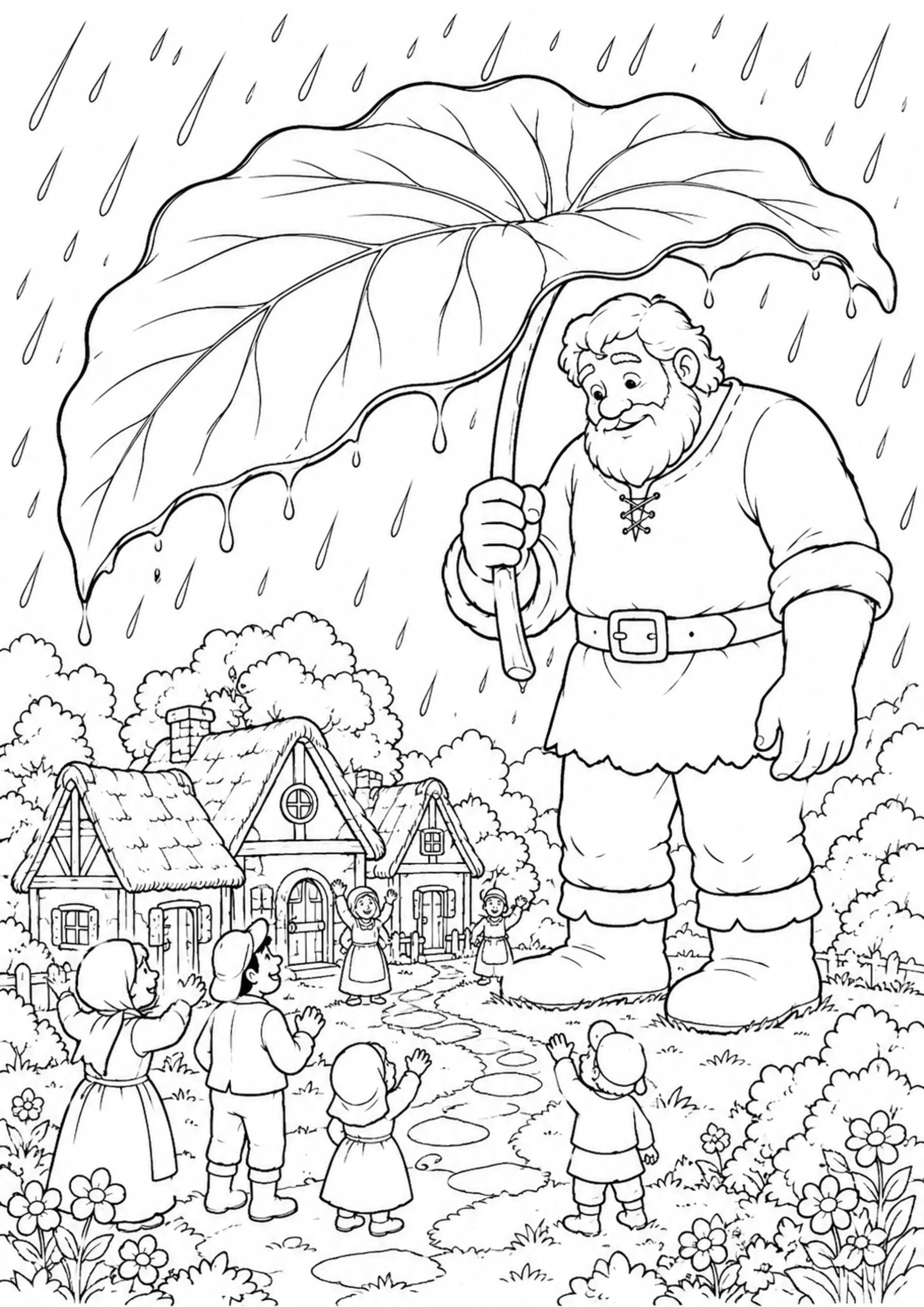 Coloriage Géant bienveillant à imprimer – dessin 3