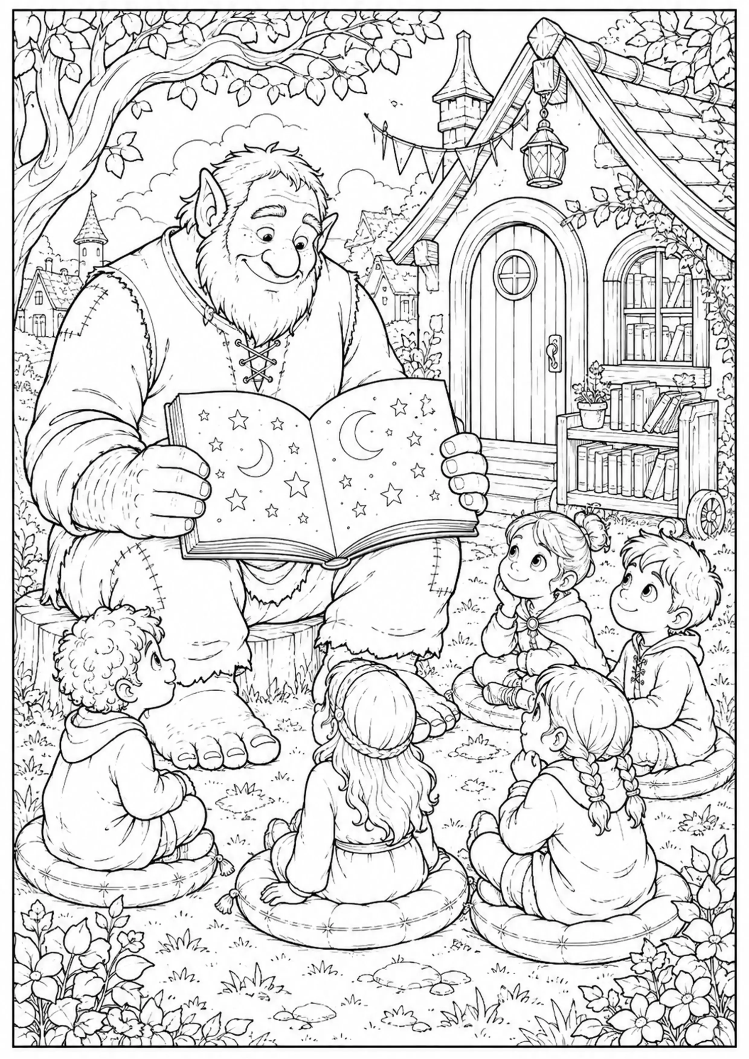 Coloriage Géant bienveillant à imprimer – dessin n°7