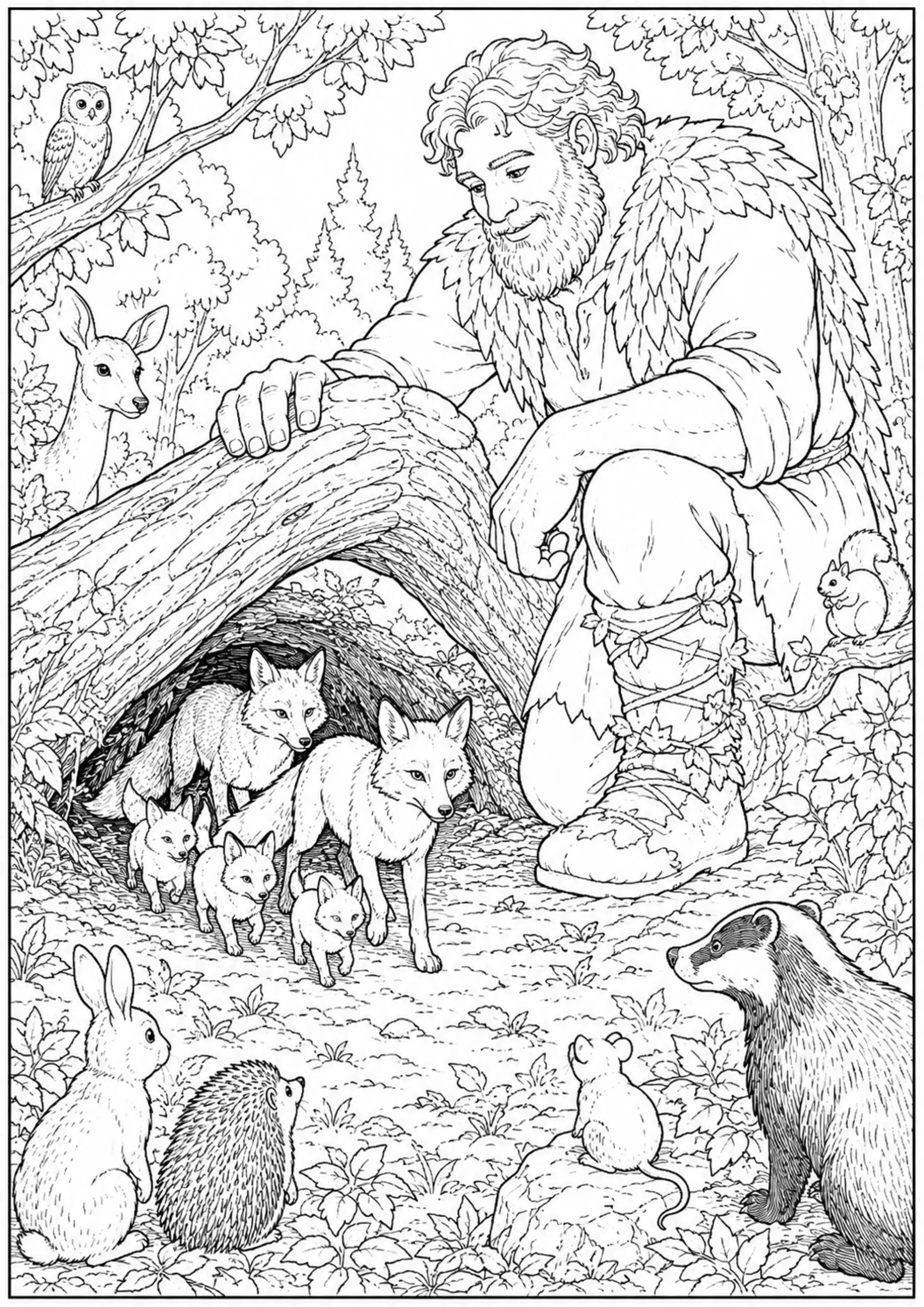 Coloriage Géant bienveillant à imprimer – dessin n°9