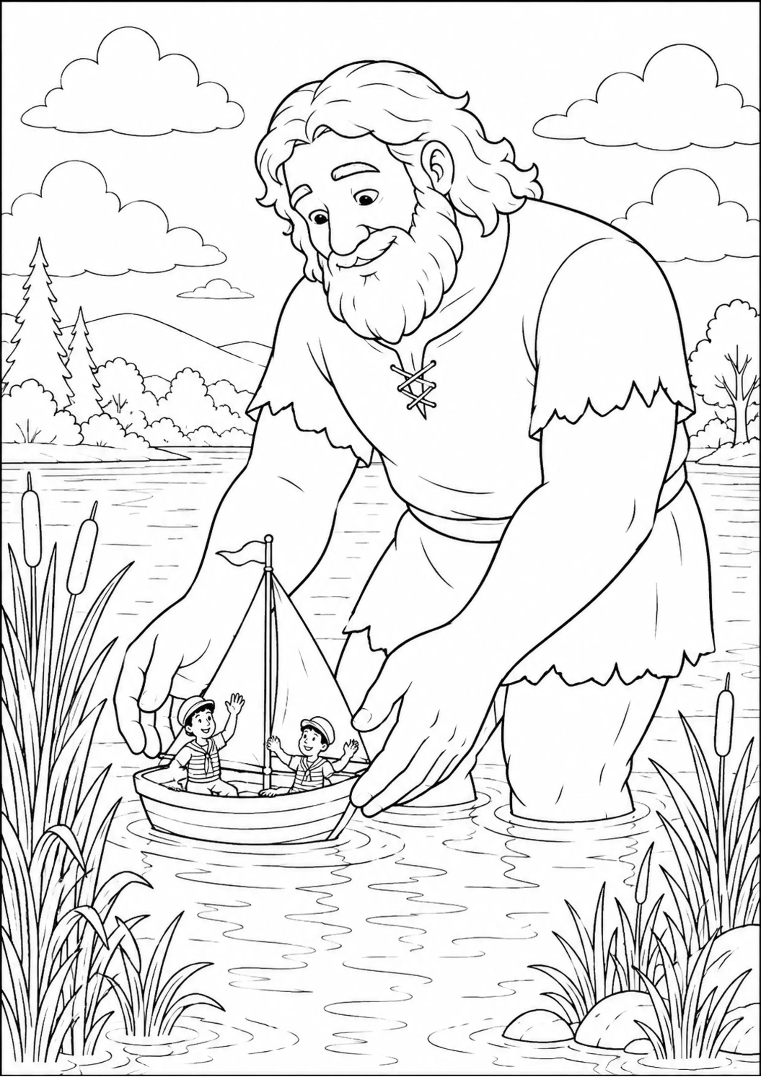 Coloriage Géant bienveillant à imprimer – dessin n°11