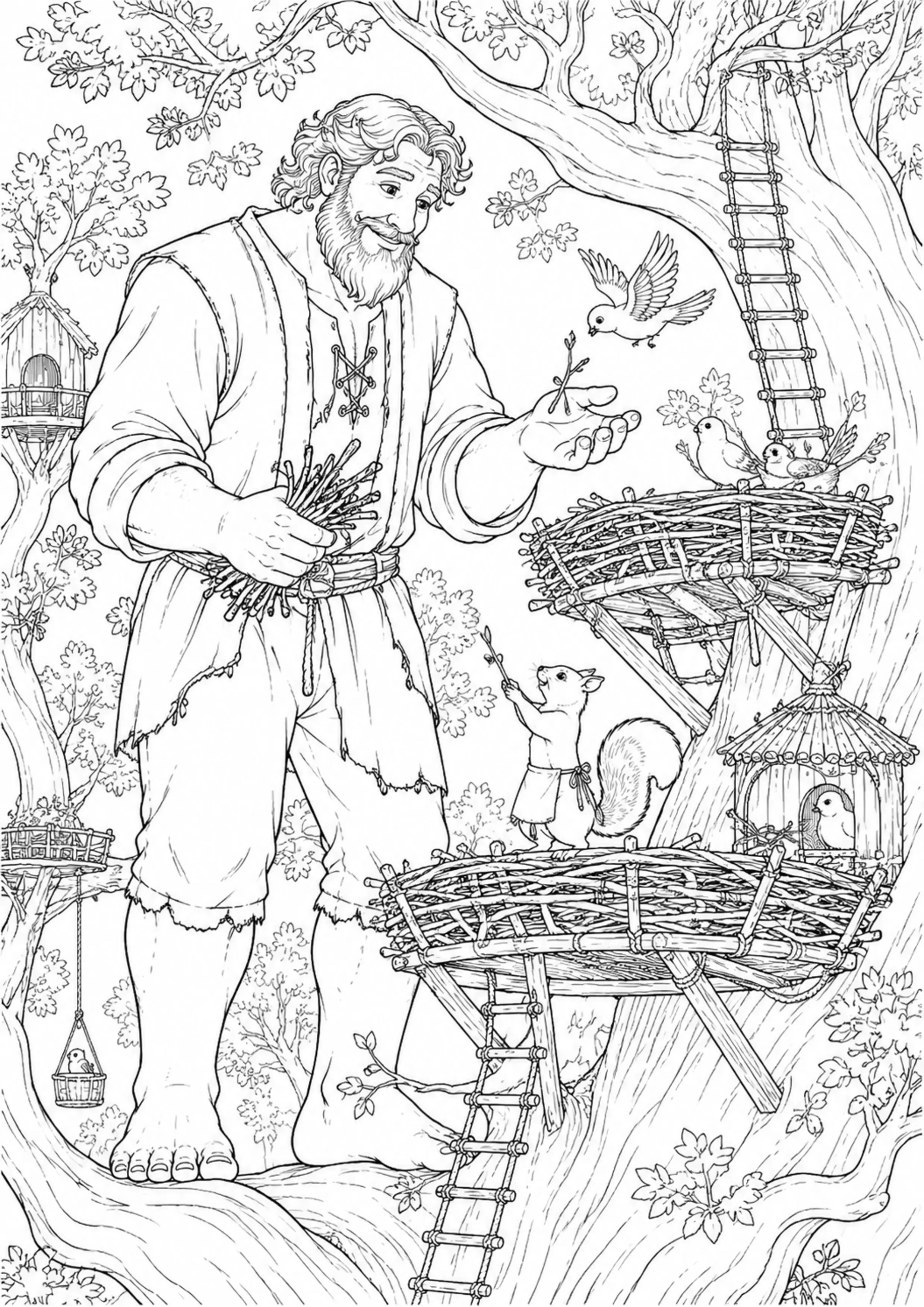 Coloriage Géant bienveillant à imprimer – dessin n°12