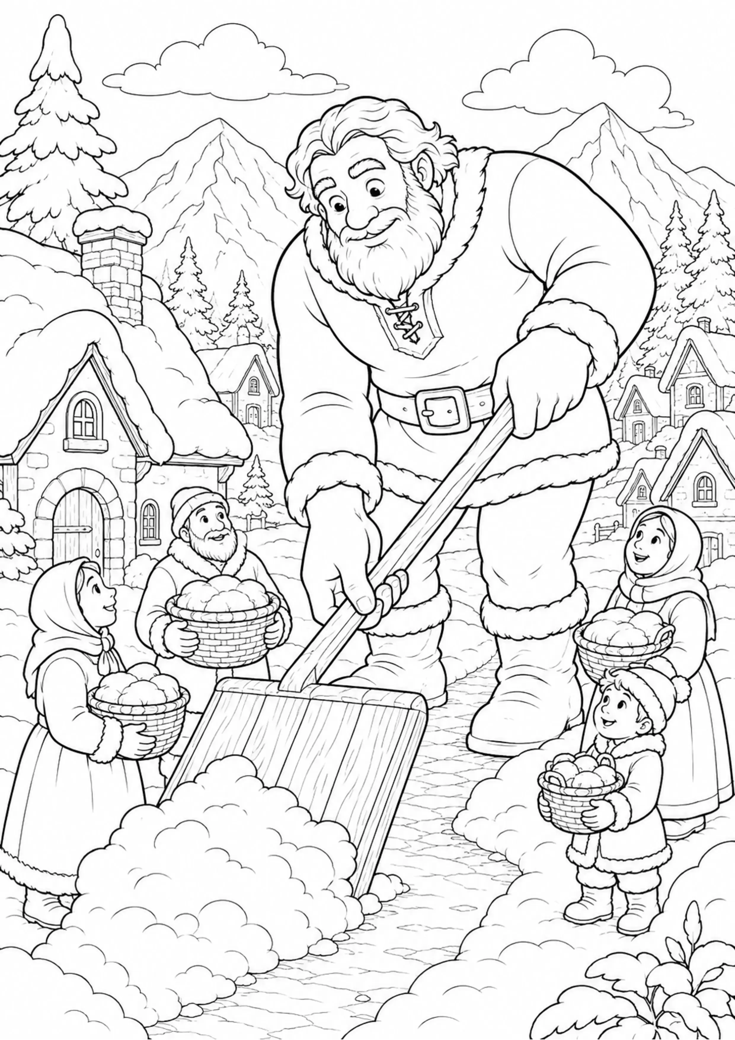 Coloriage Géant bienveillant à imprimer – dessin n°13