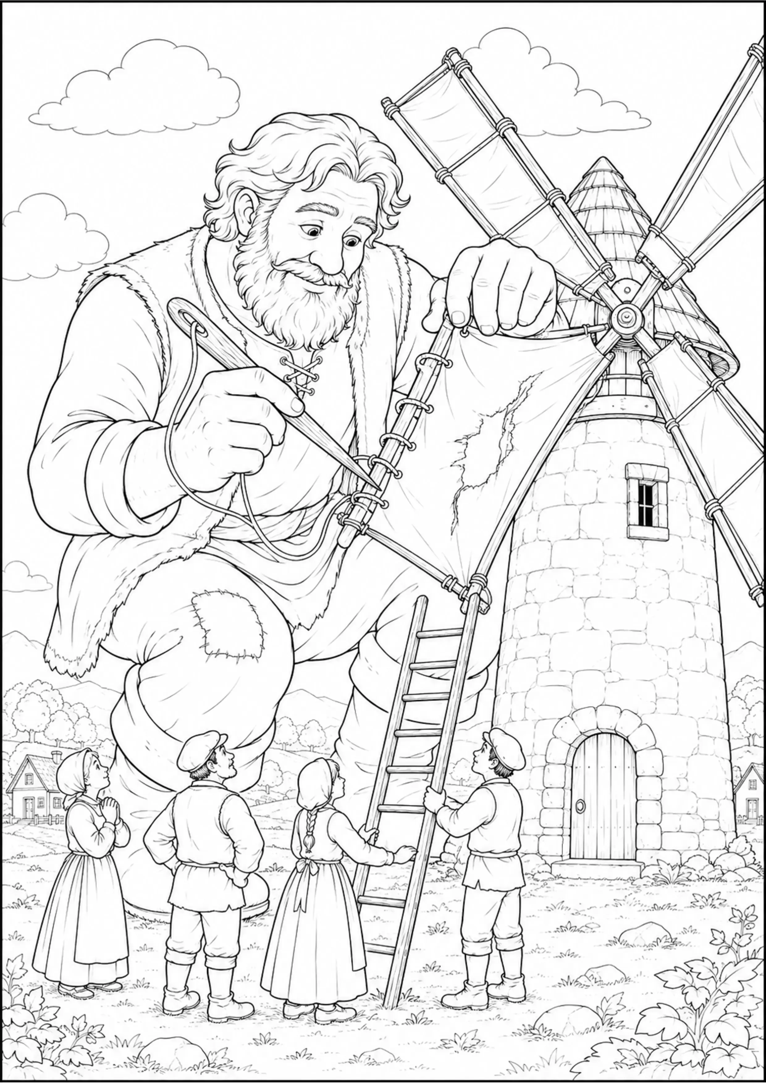 Coloriage Géant bienveillant à imprimer – dessin n°15
