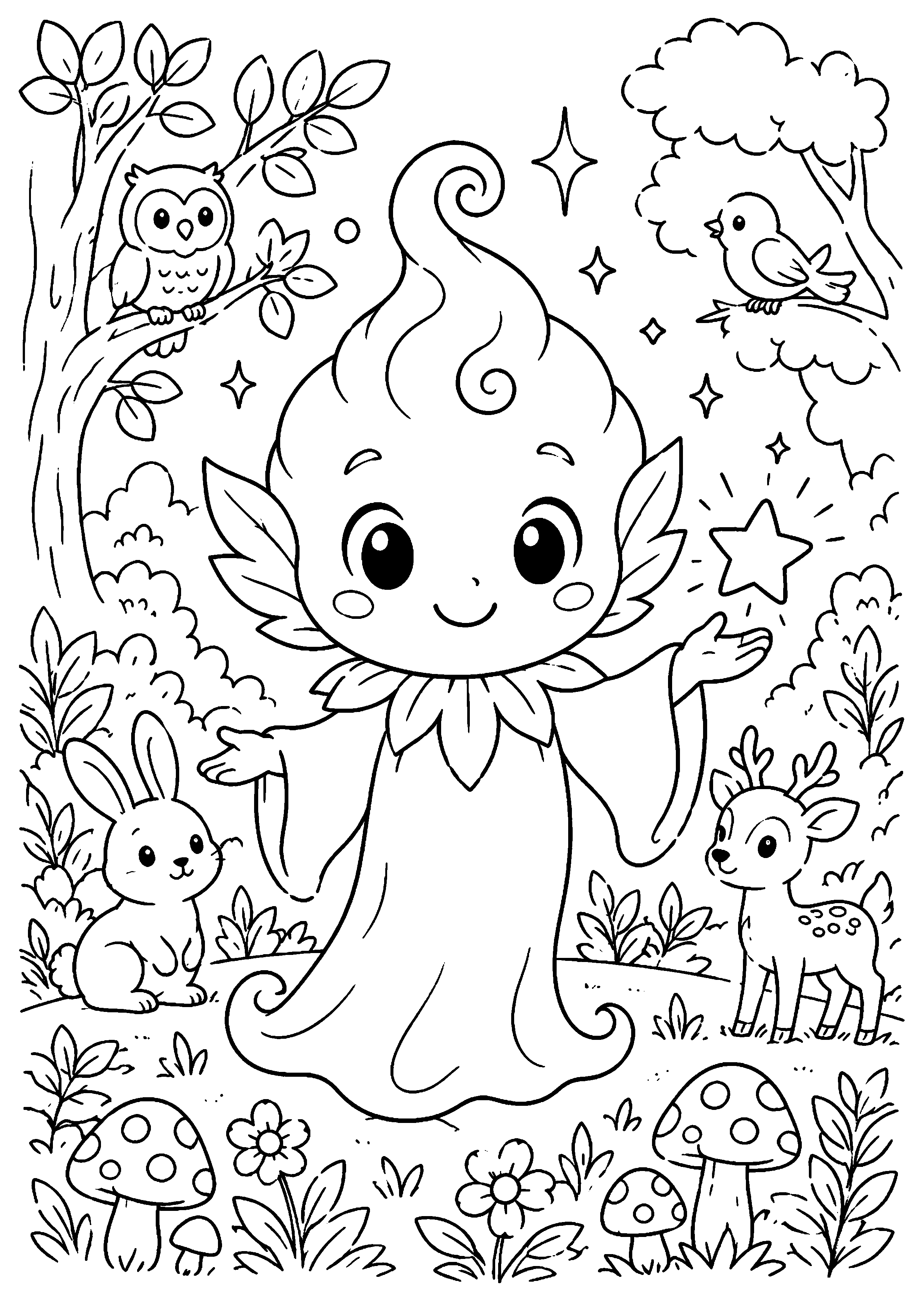 Coloriage Génie à imprimer – dessin n°3