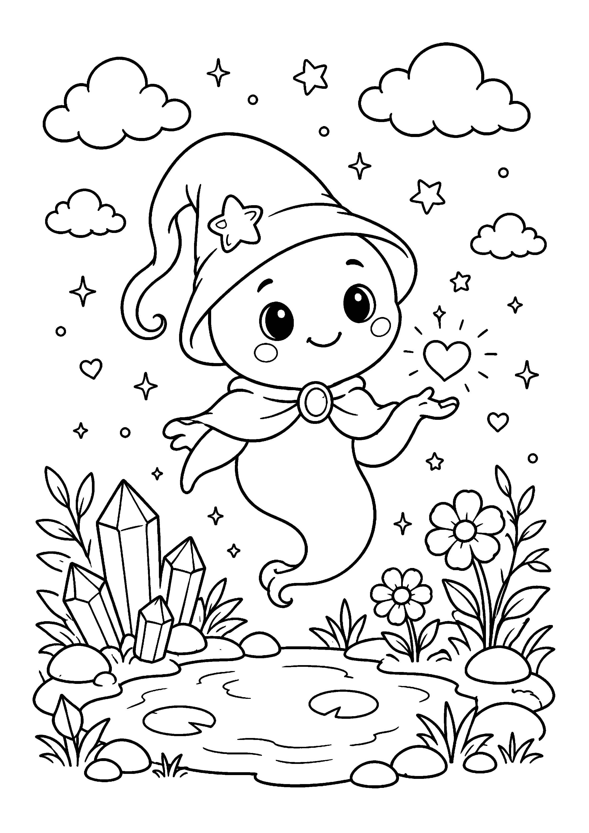 Coloriage Génie à imprimer – dessin n°11