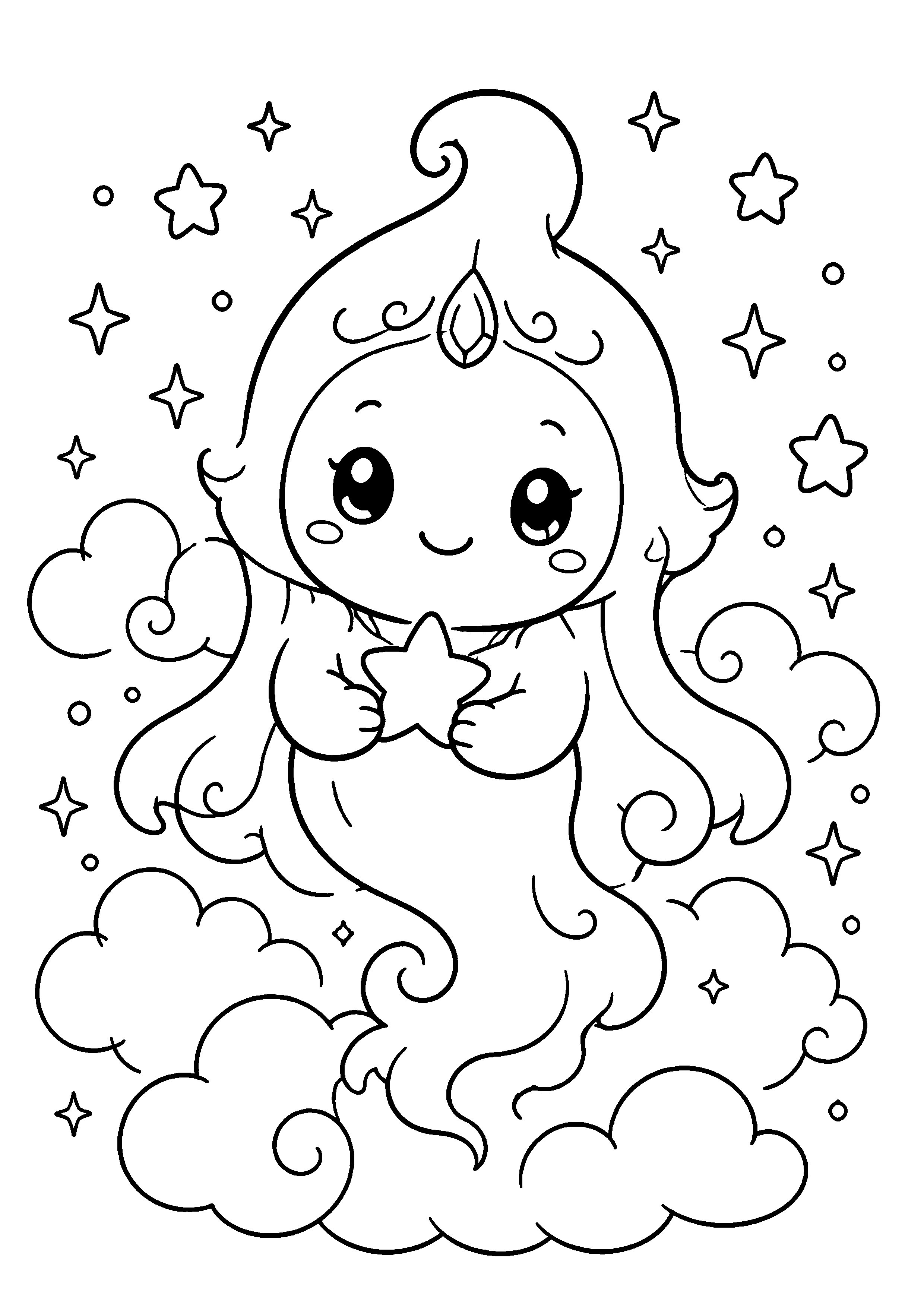 Coloriage Génie à imprimer – dessin n°12