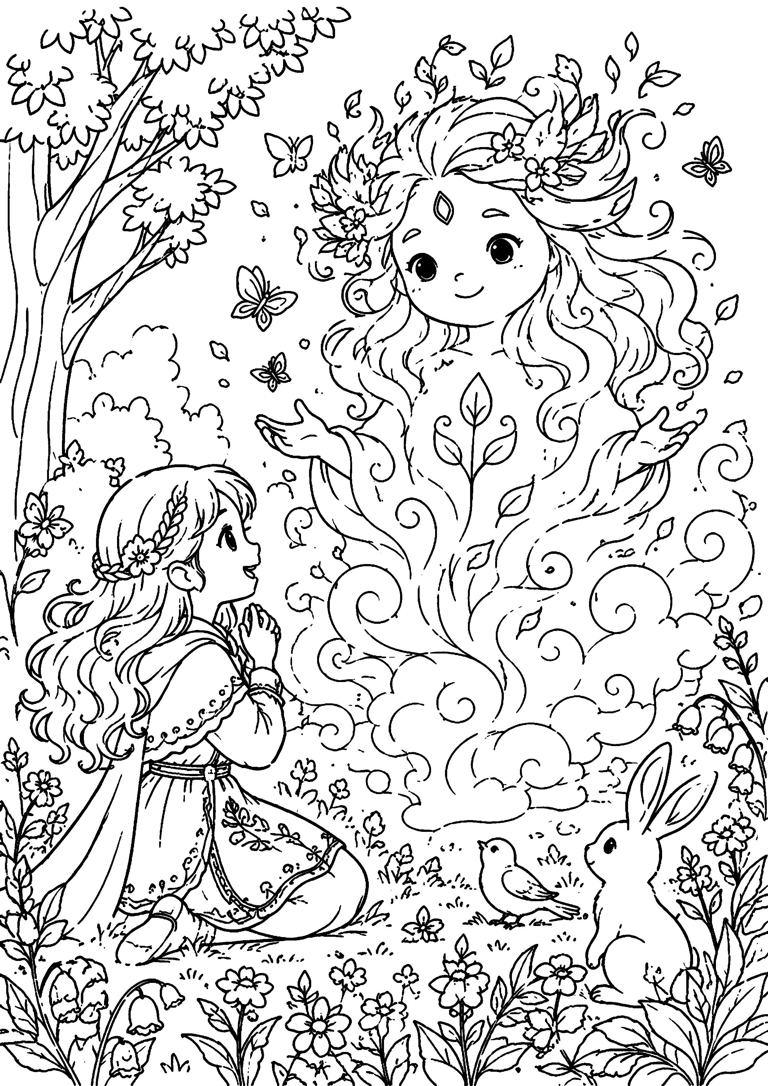 Coloriage Génie à imprimer – dessin n°16