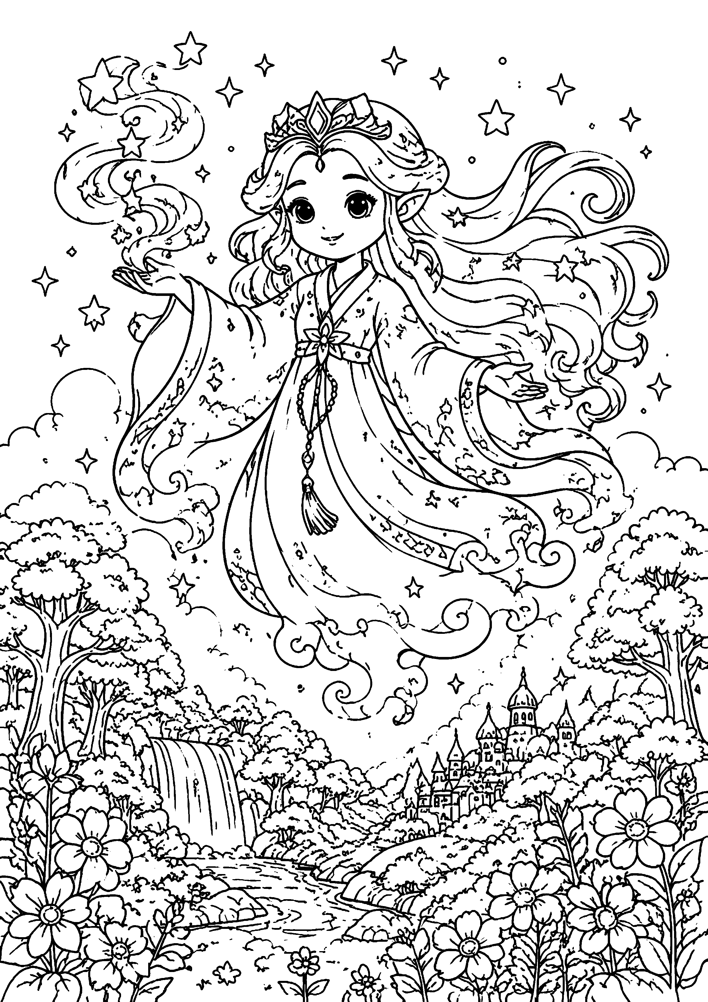 Coloriage Génie à imprimer – dessin n°20