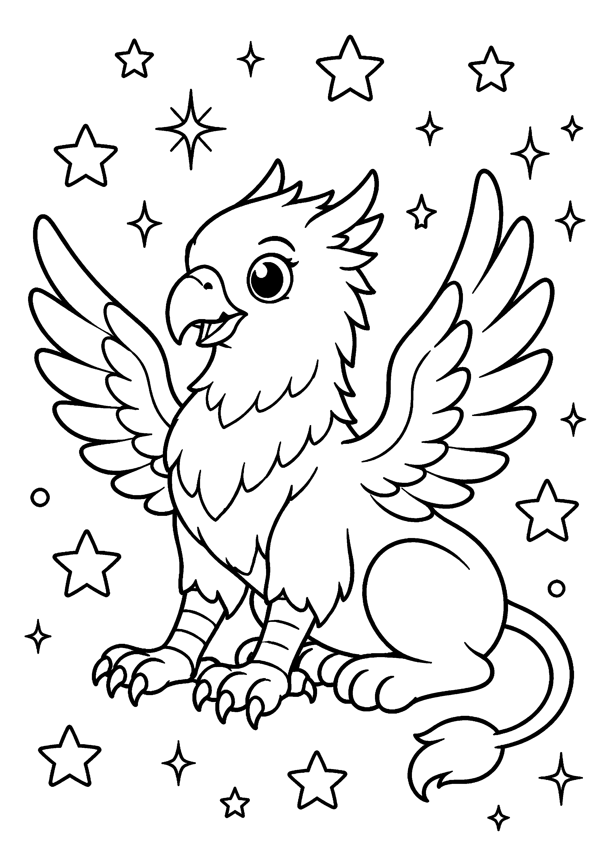Coloriage Griffon à imprimer – dessin n°5