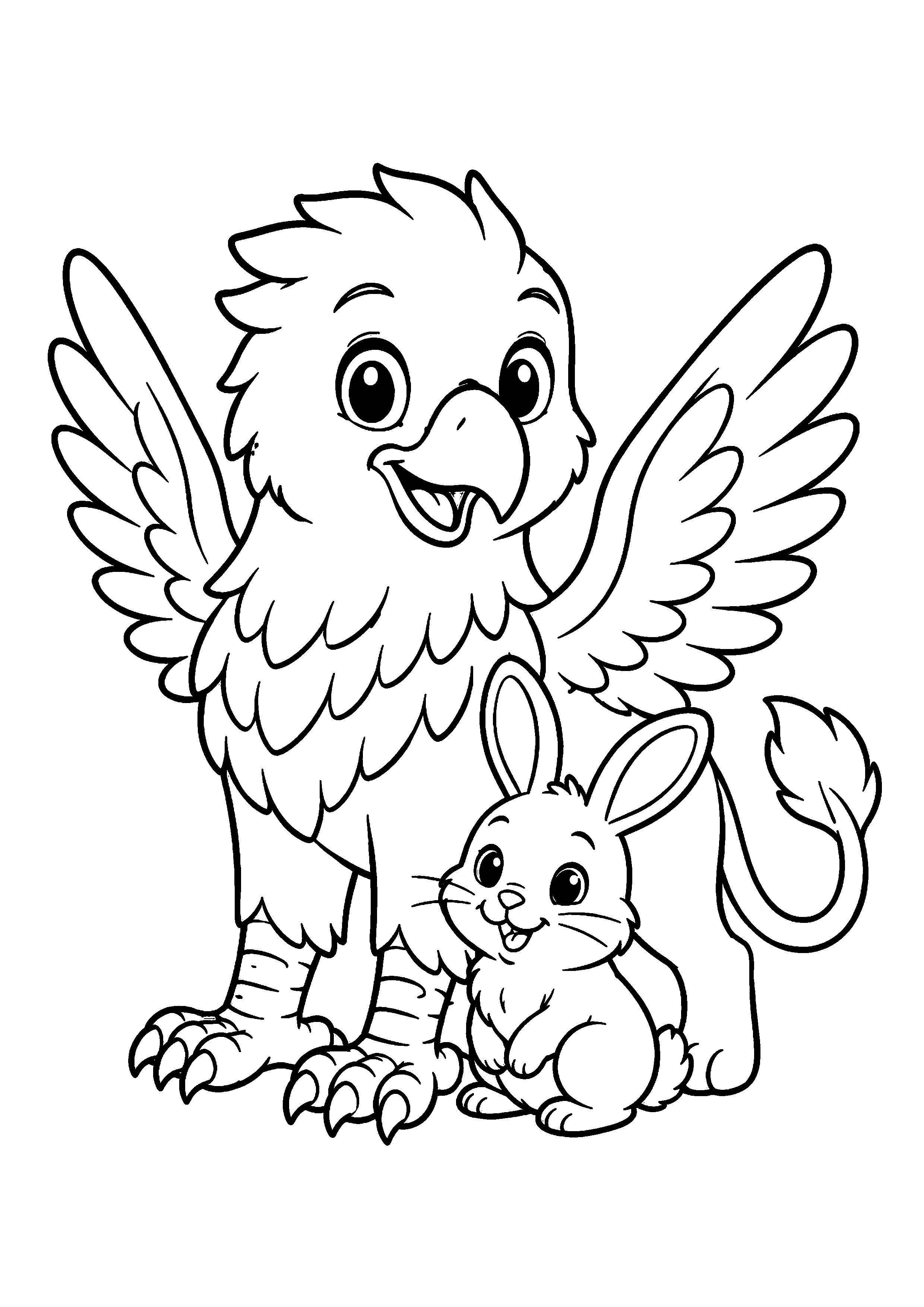 Coloriage Griffon à imprimer – dessin n°6
