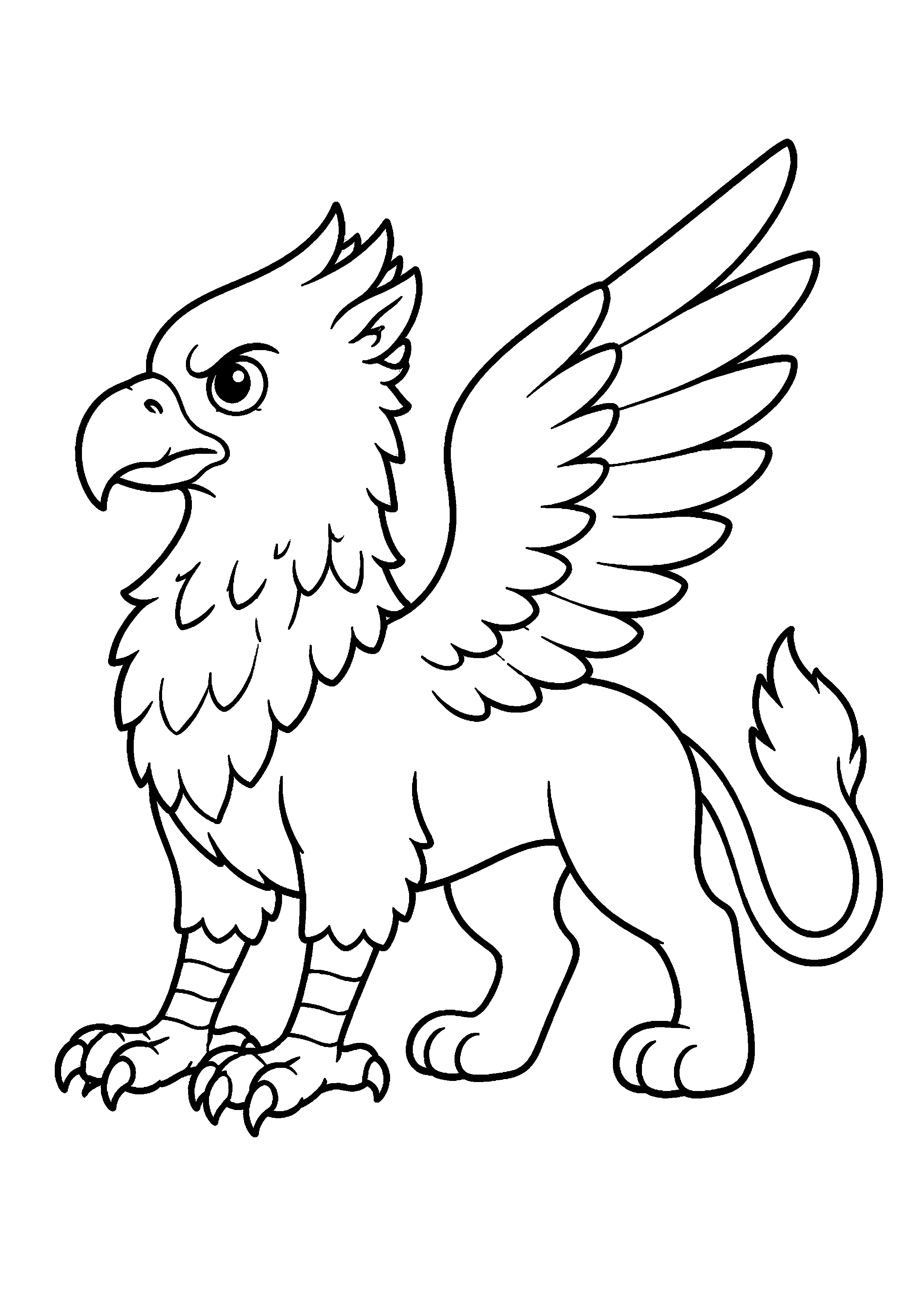 Coloriage Griffon à imprimer – dessin n°10