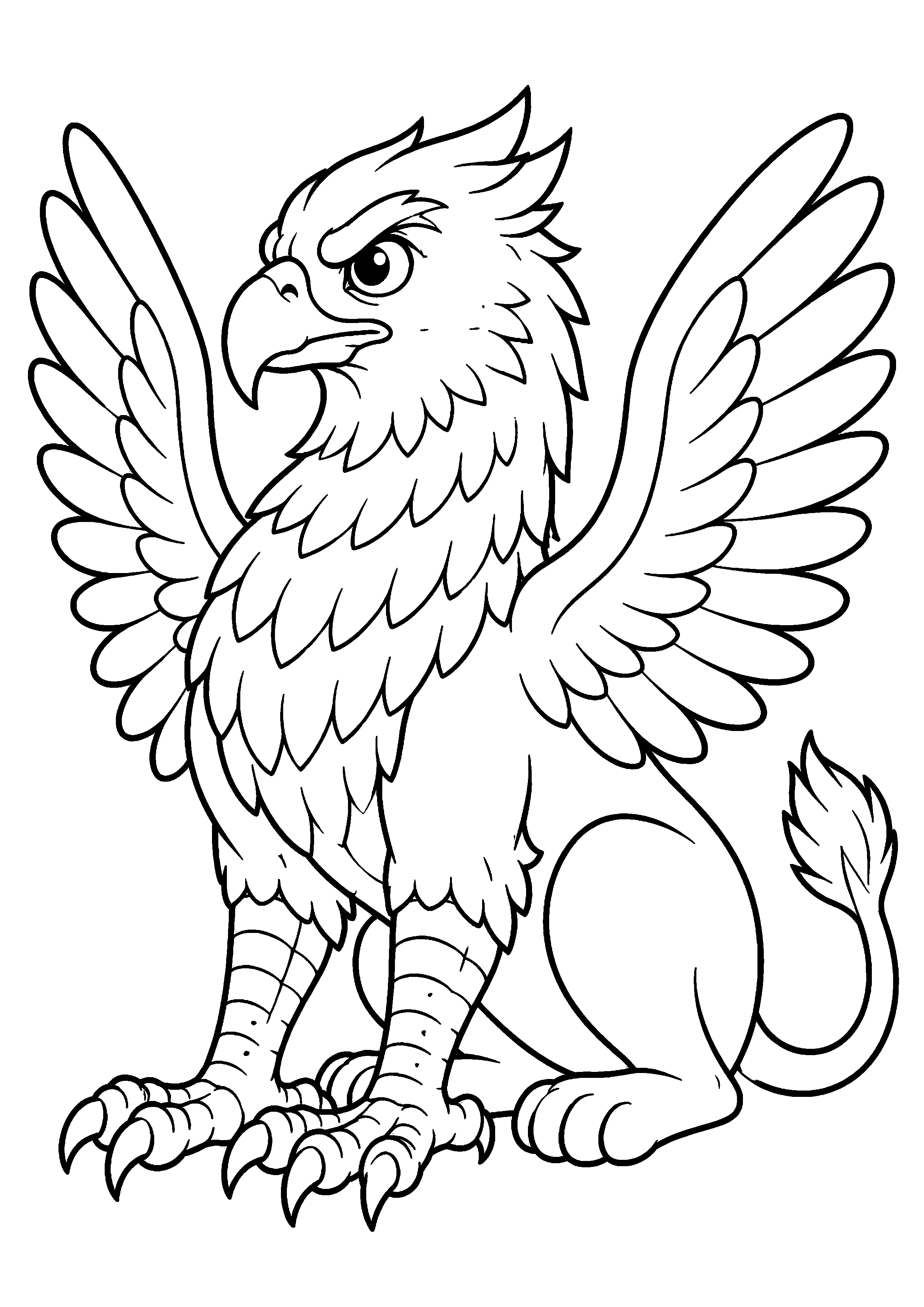 Coloriage Griffon à imprimer – dessin n°14
