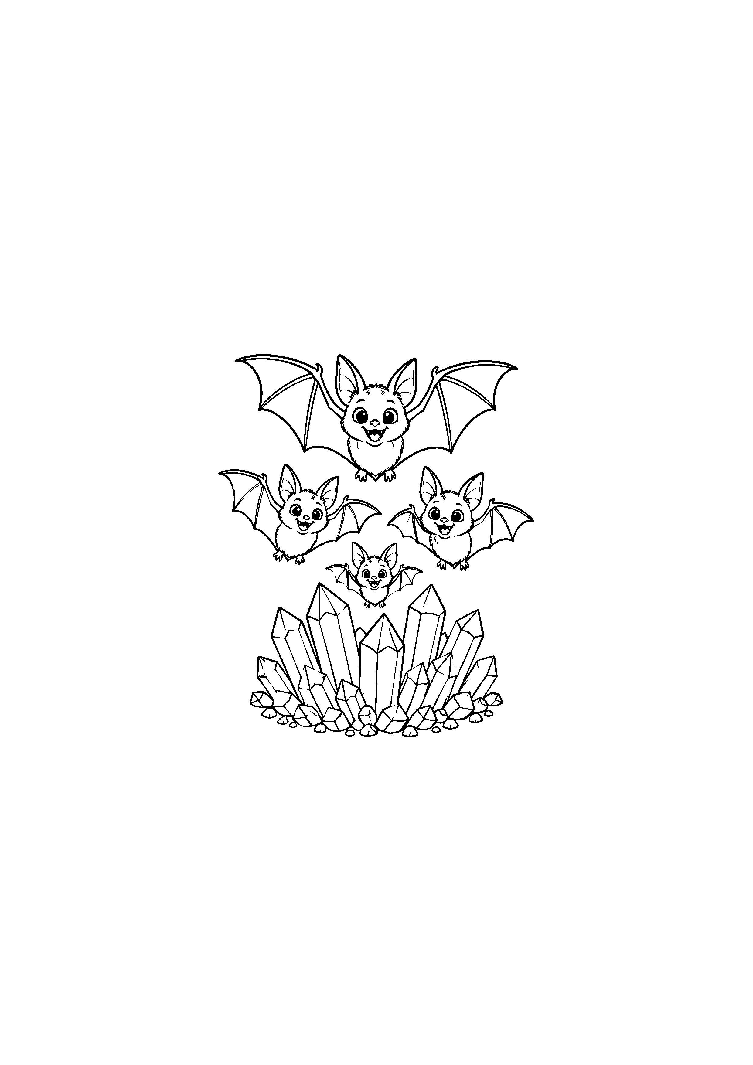 Coloriage grotte cristalline à imprimer – dessin n°11