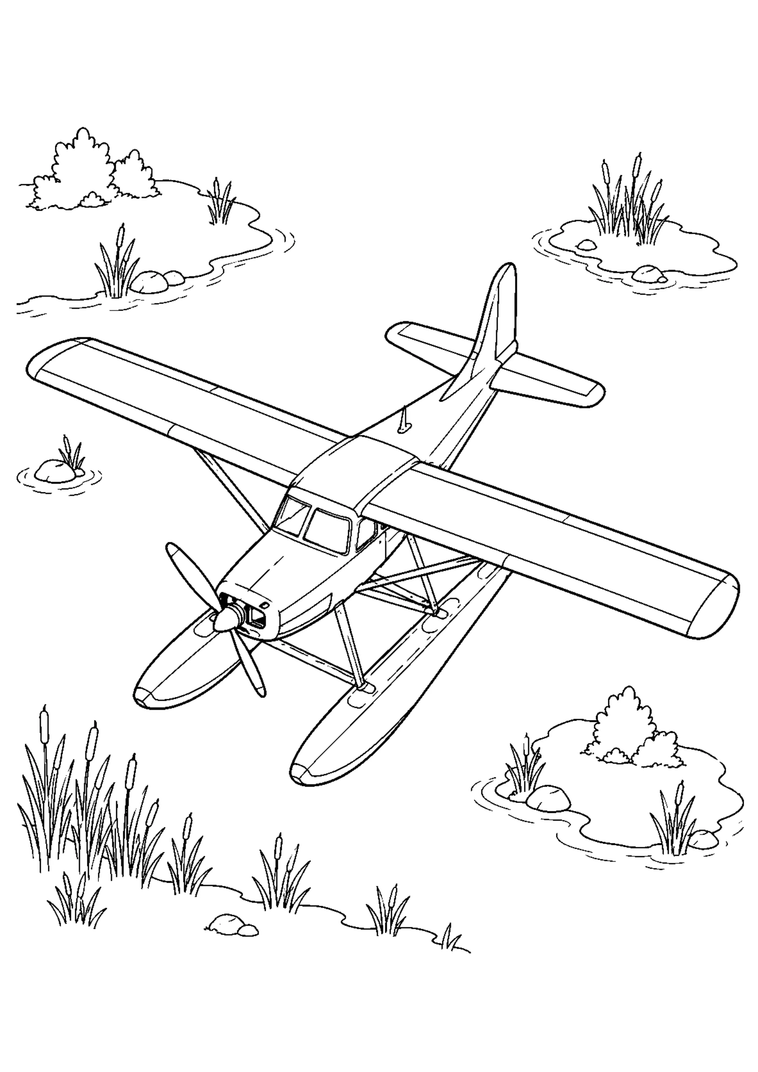 Coloriage Hydravion à imprimer – dessin n°11
