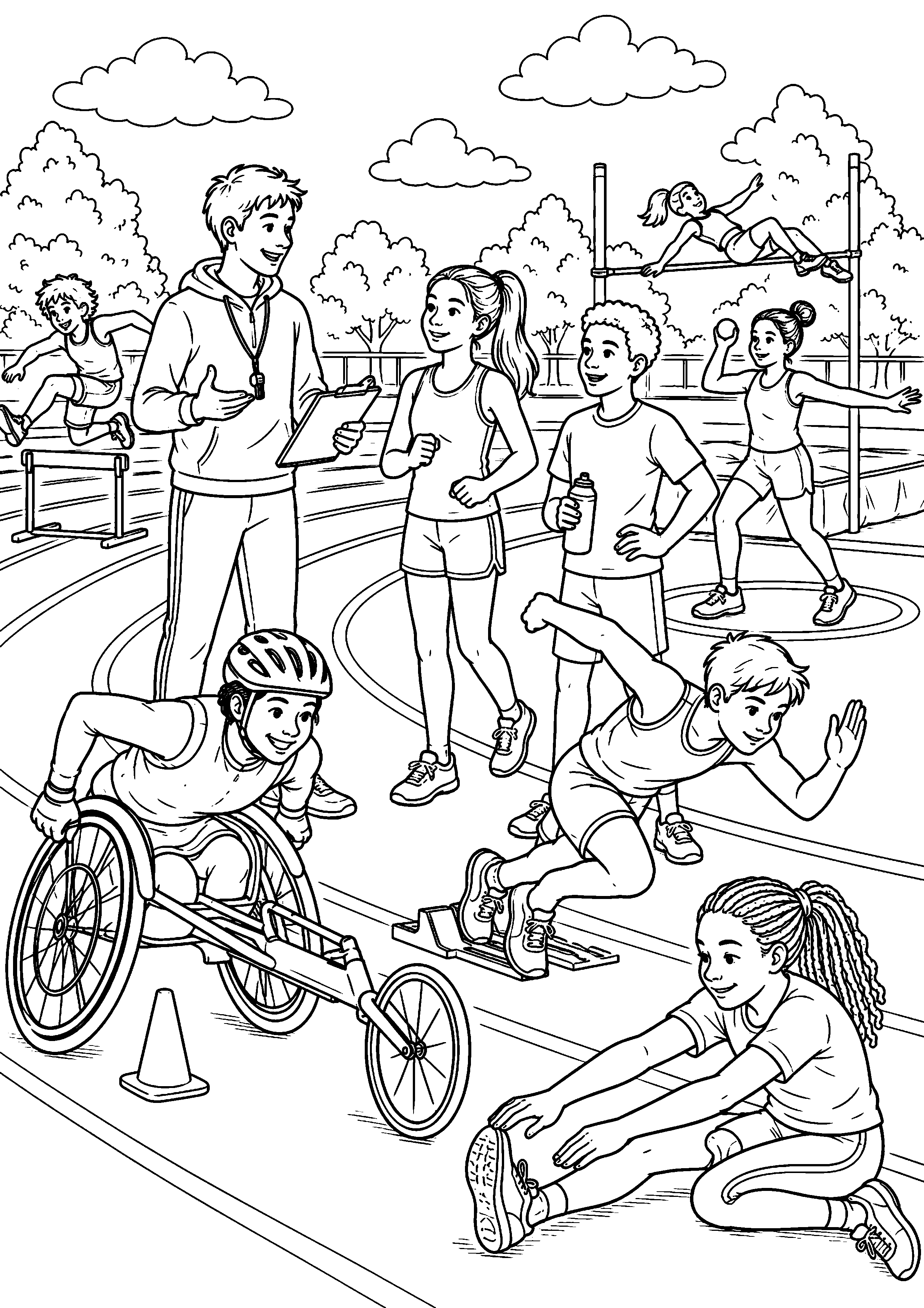 Coloriage Jeux olympiques – dessin 4