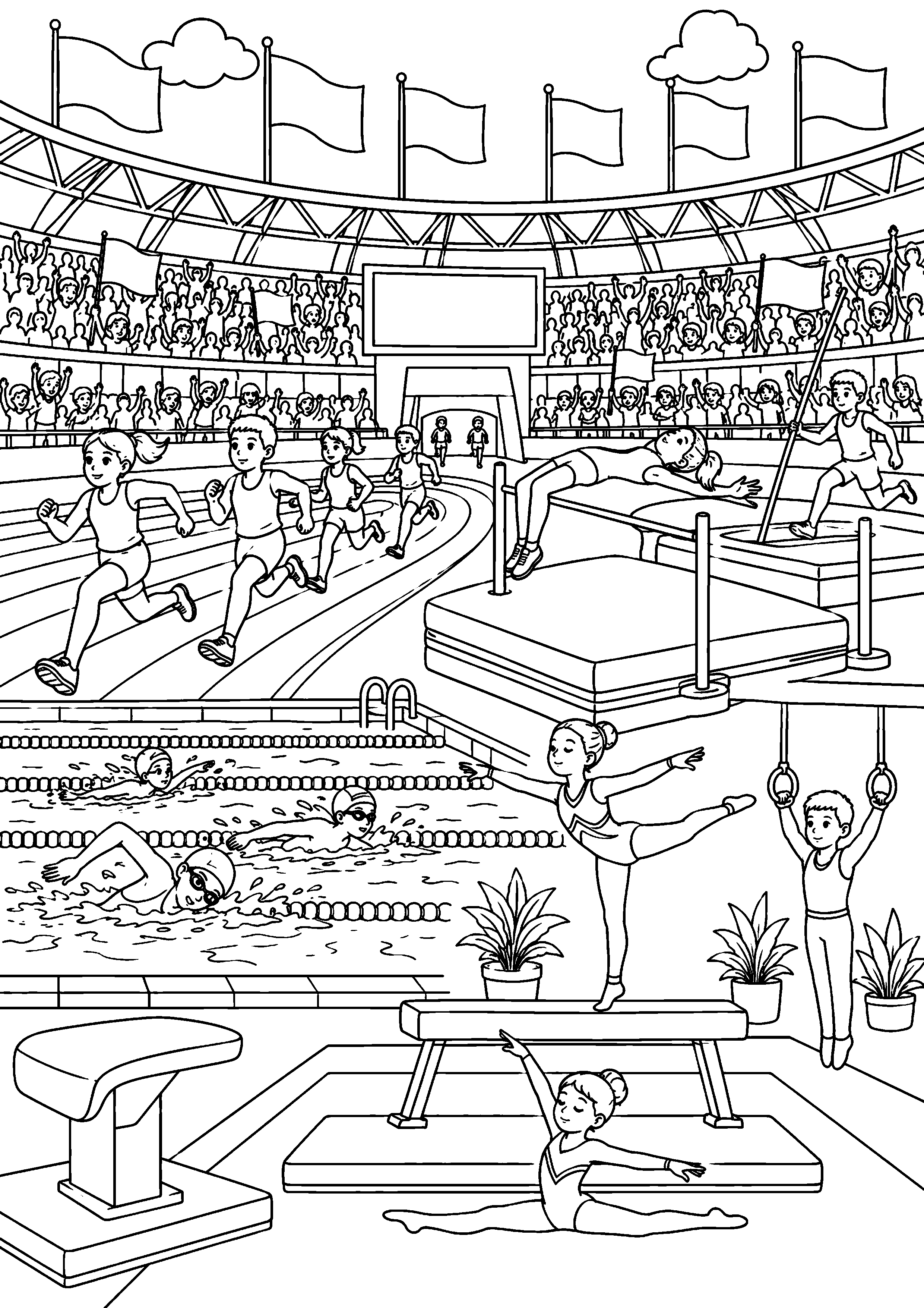 Coloriage Jeux olympiques – dessin 1