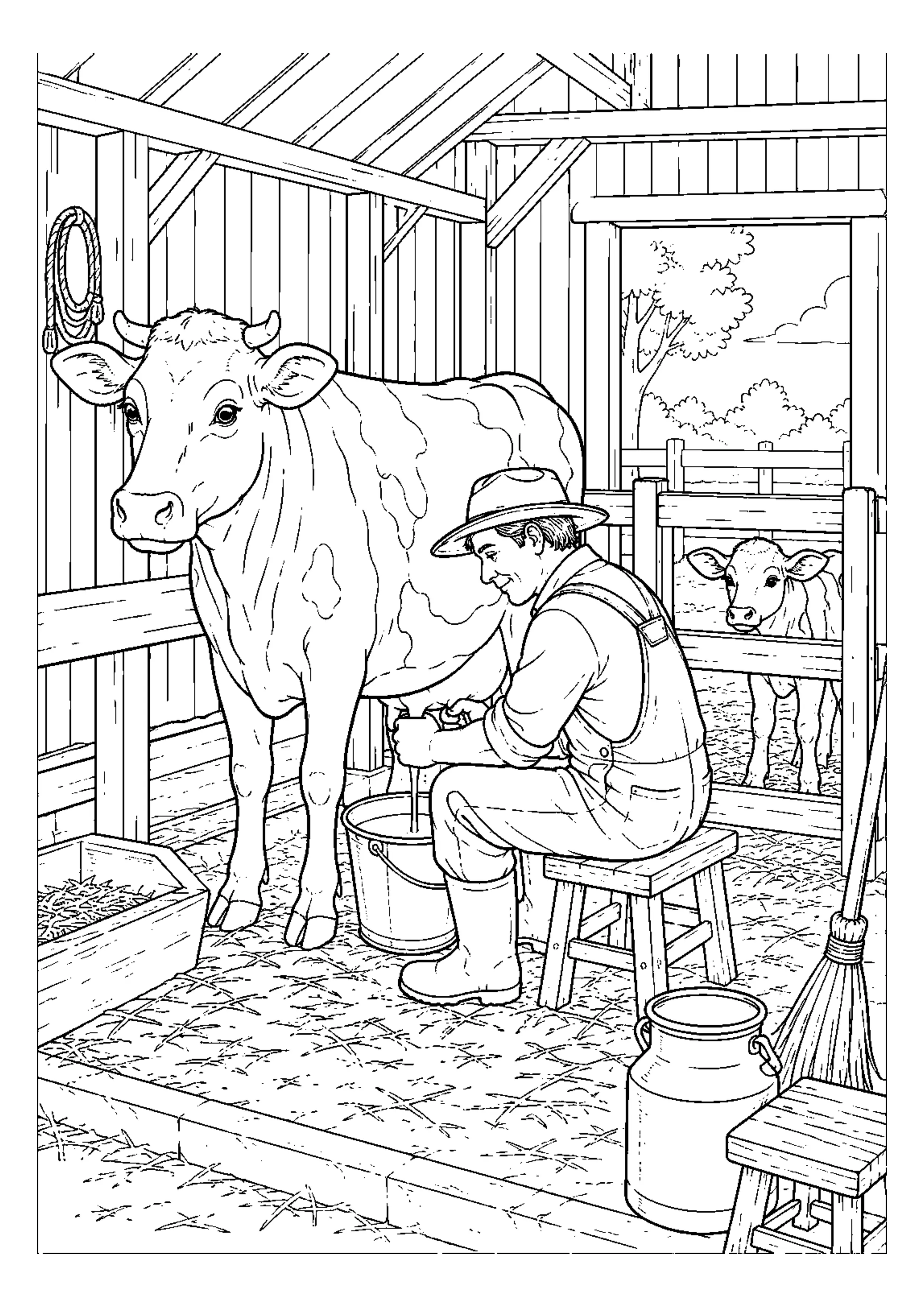 Coloriage Journée à la ferme à imprimer – dessin n°4