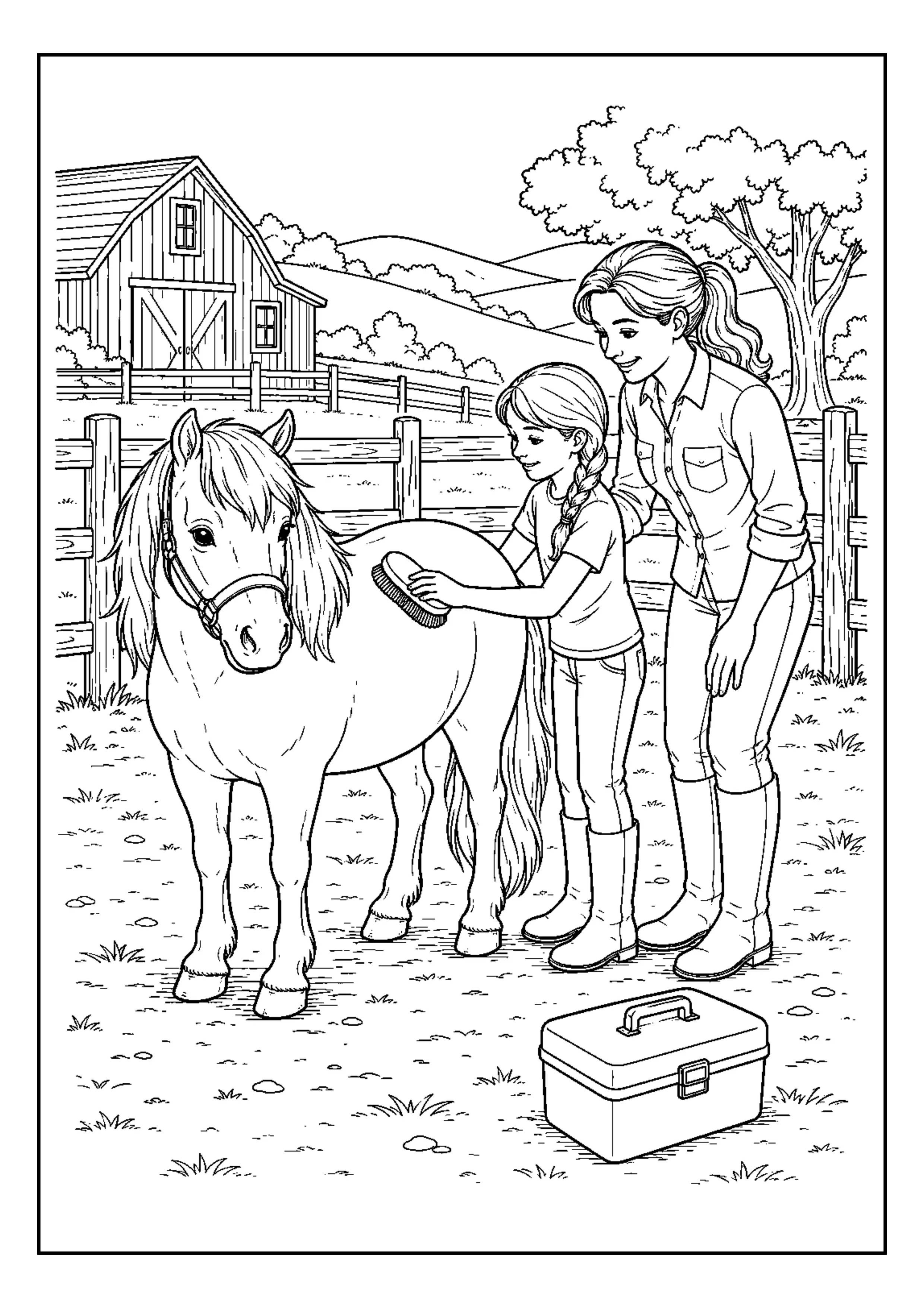 Coloriage Journée à la ferme à imprimer – dessin n°5