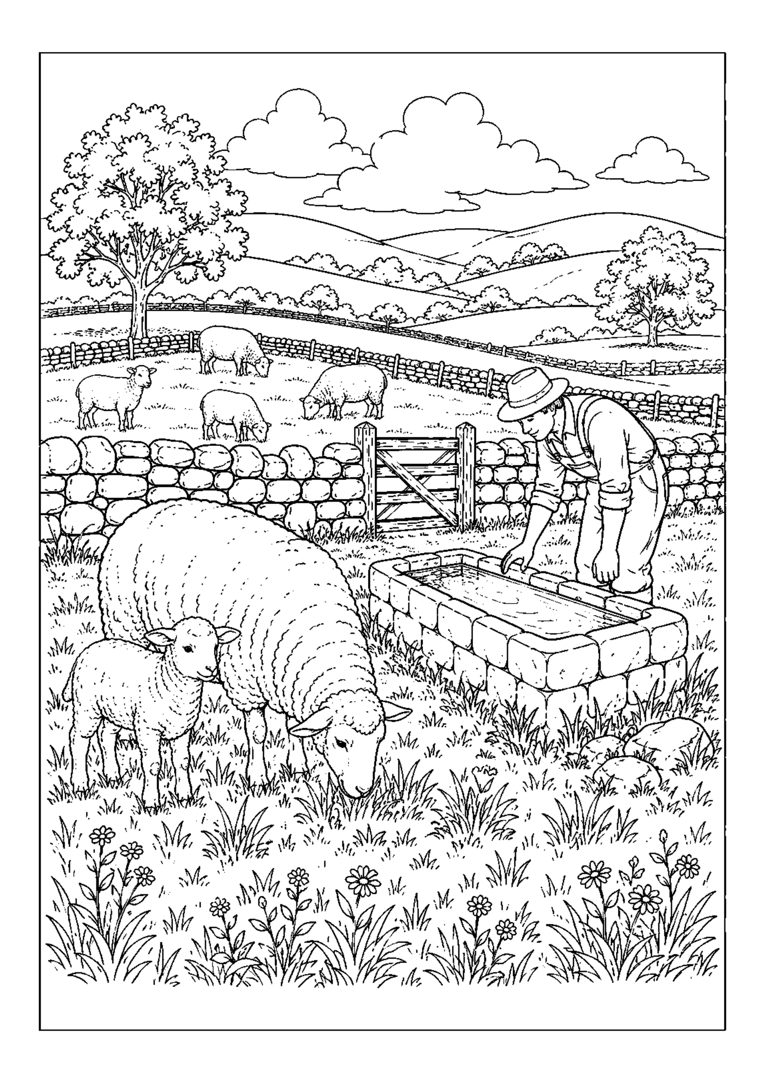 Coloriage Journée à la ferme à imprimer – dessin n°6