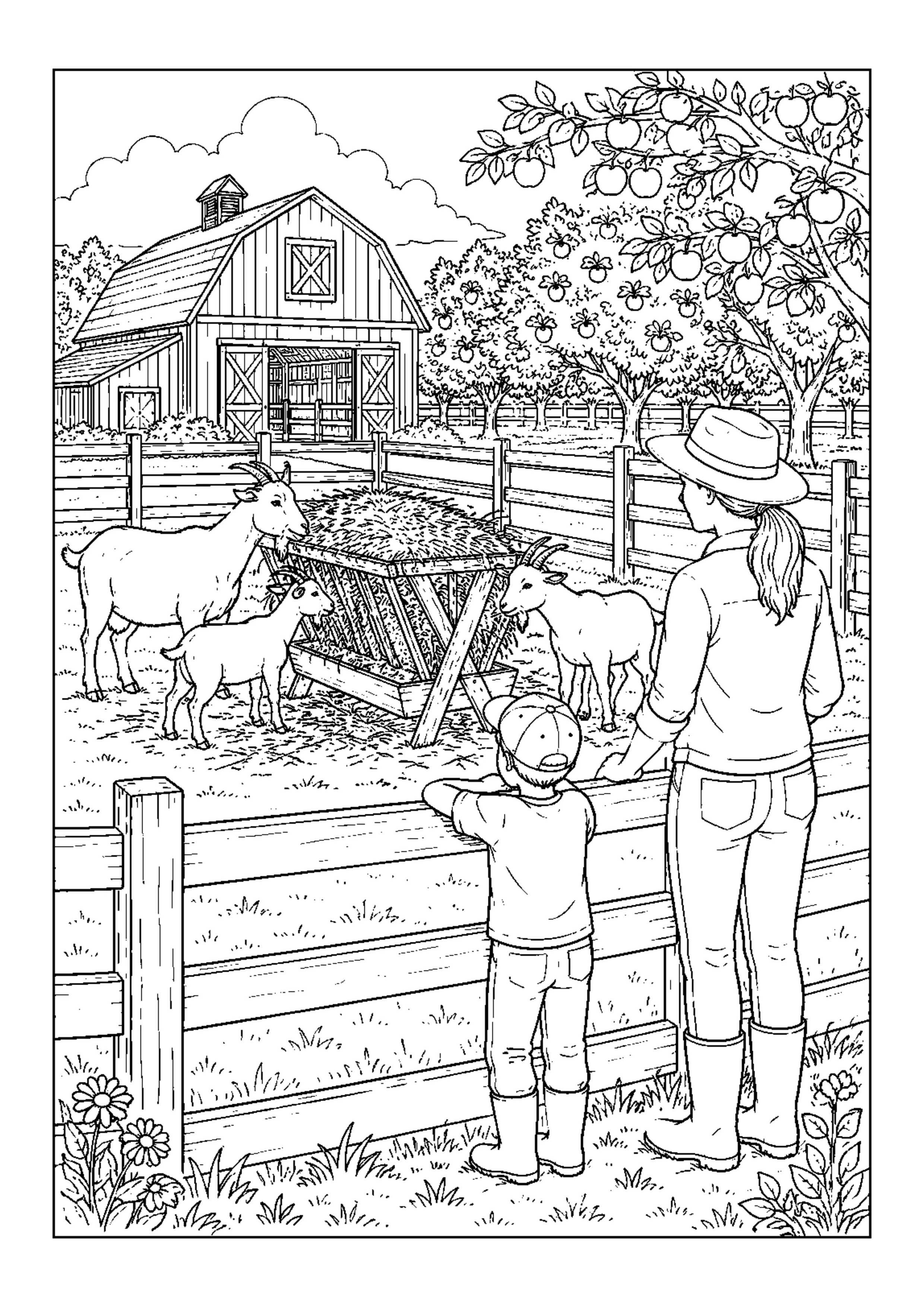 Coloriage Journée à la ferme à imprimer – dessin n°7