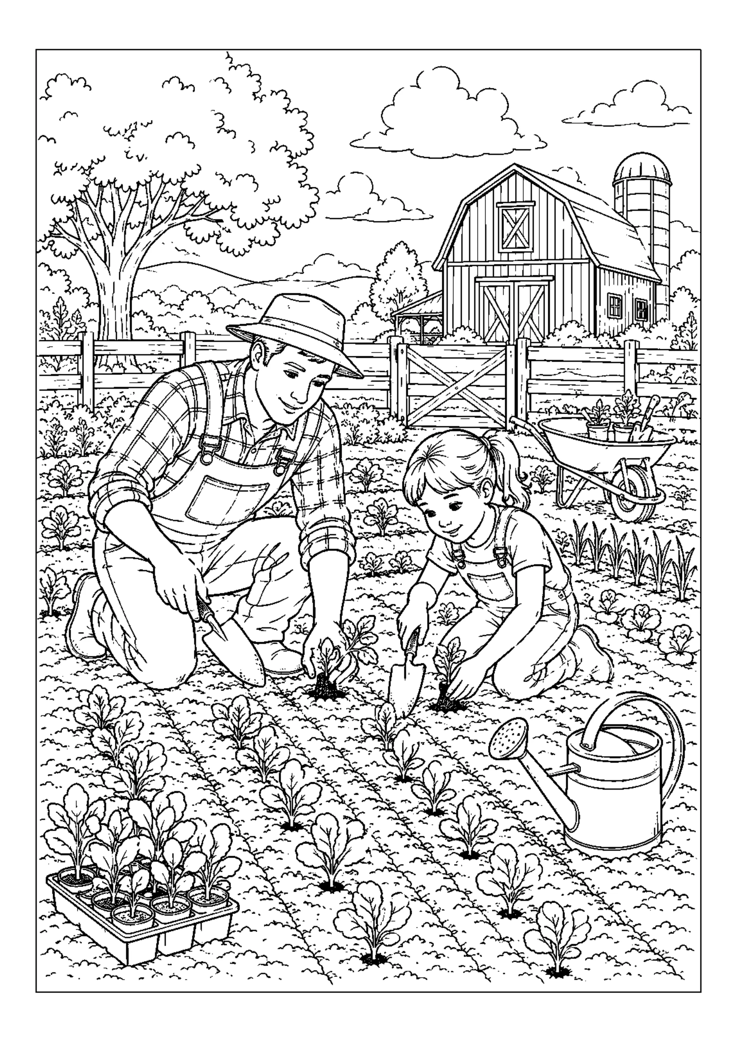 Coloriage Journée à la ferme à imprimer – dessin n°11