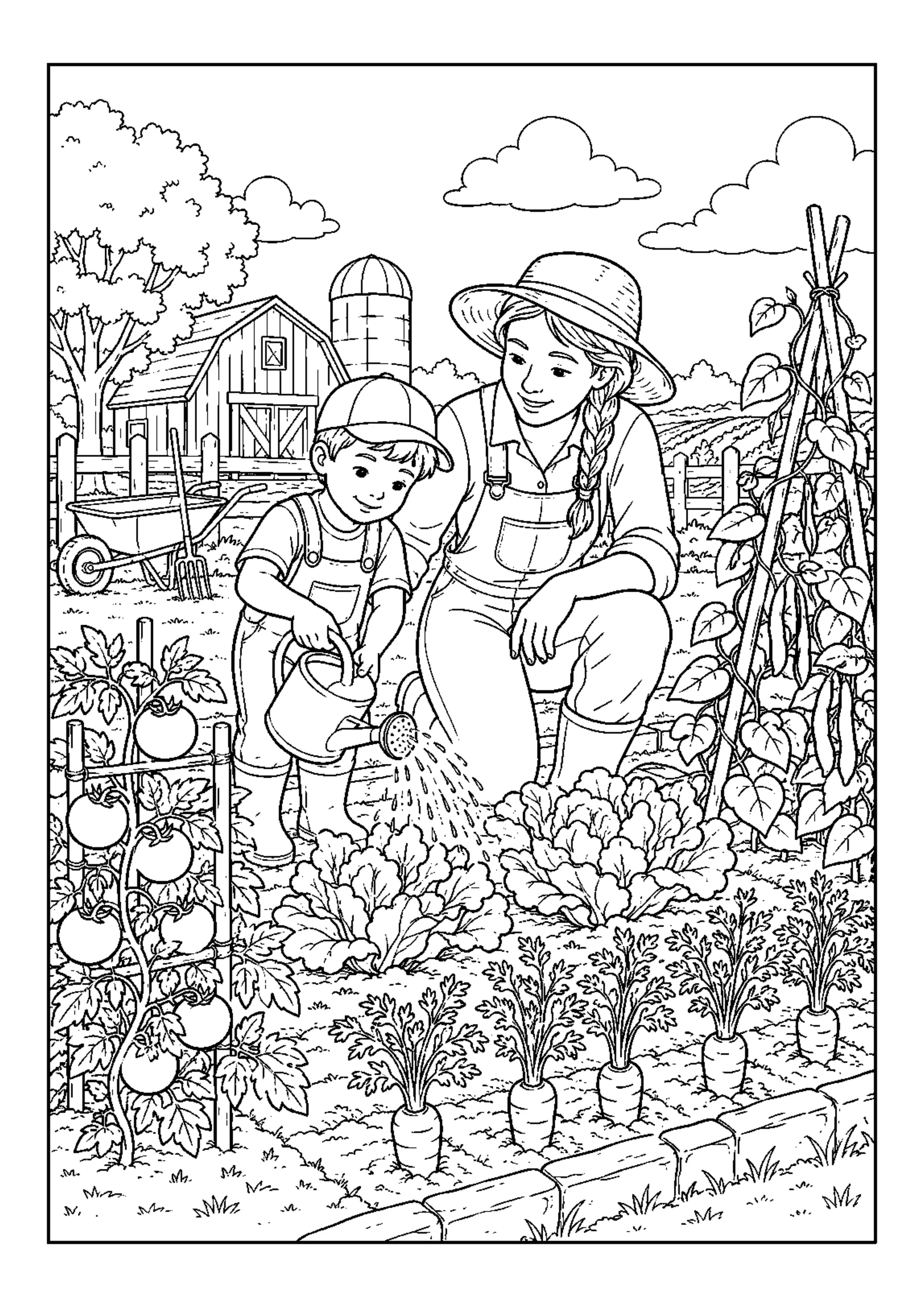 Coloriage Journée à la ferme à imprimer – dessin n°12